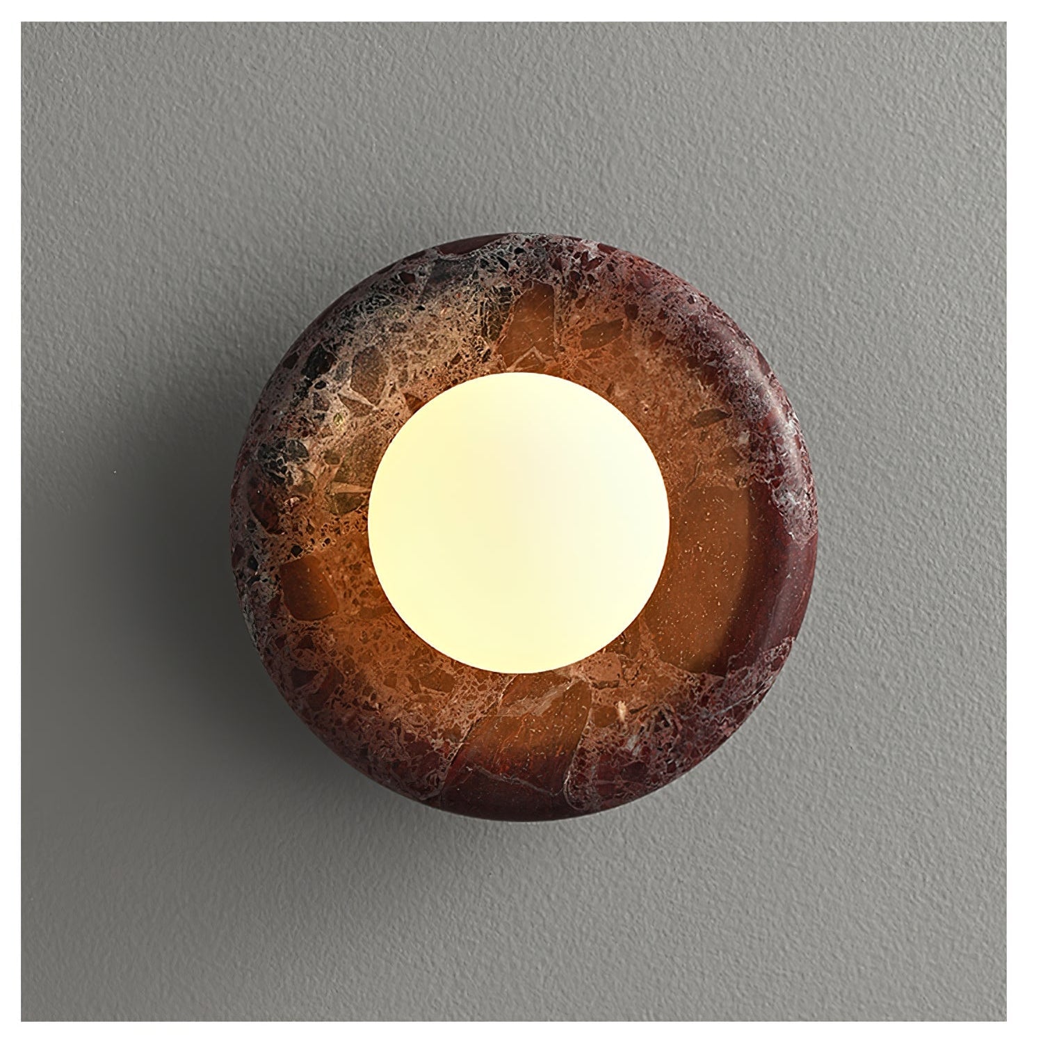 Amber Vintage Marble Wall Light - Blowlighting