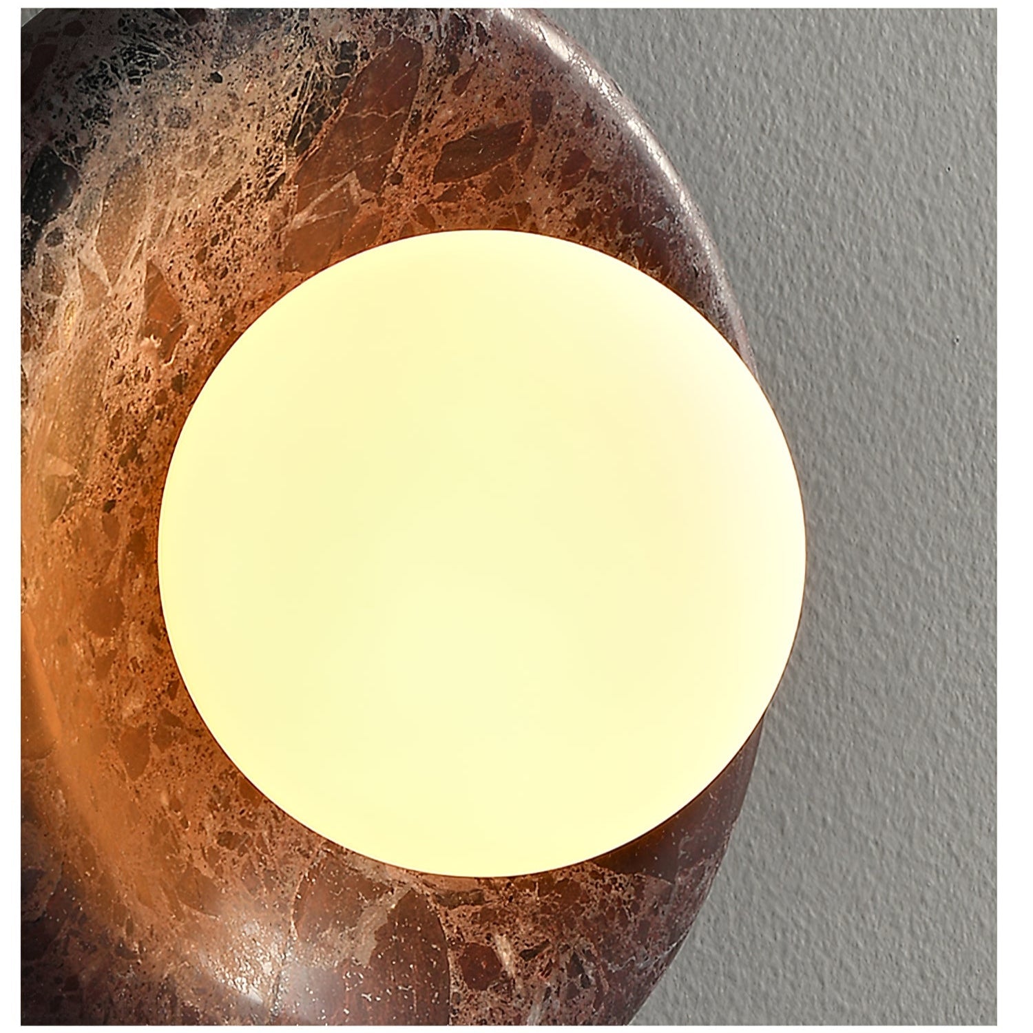 Amber Vintage Marble Wall Light - Blowlighting