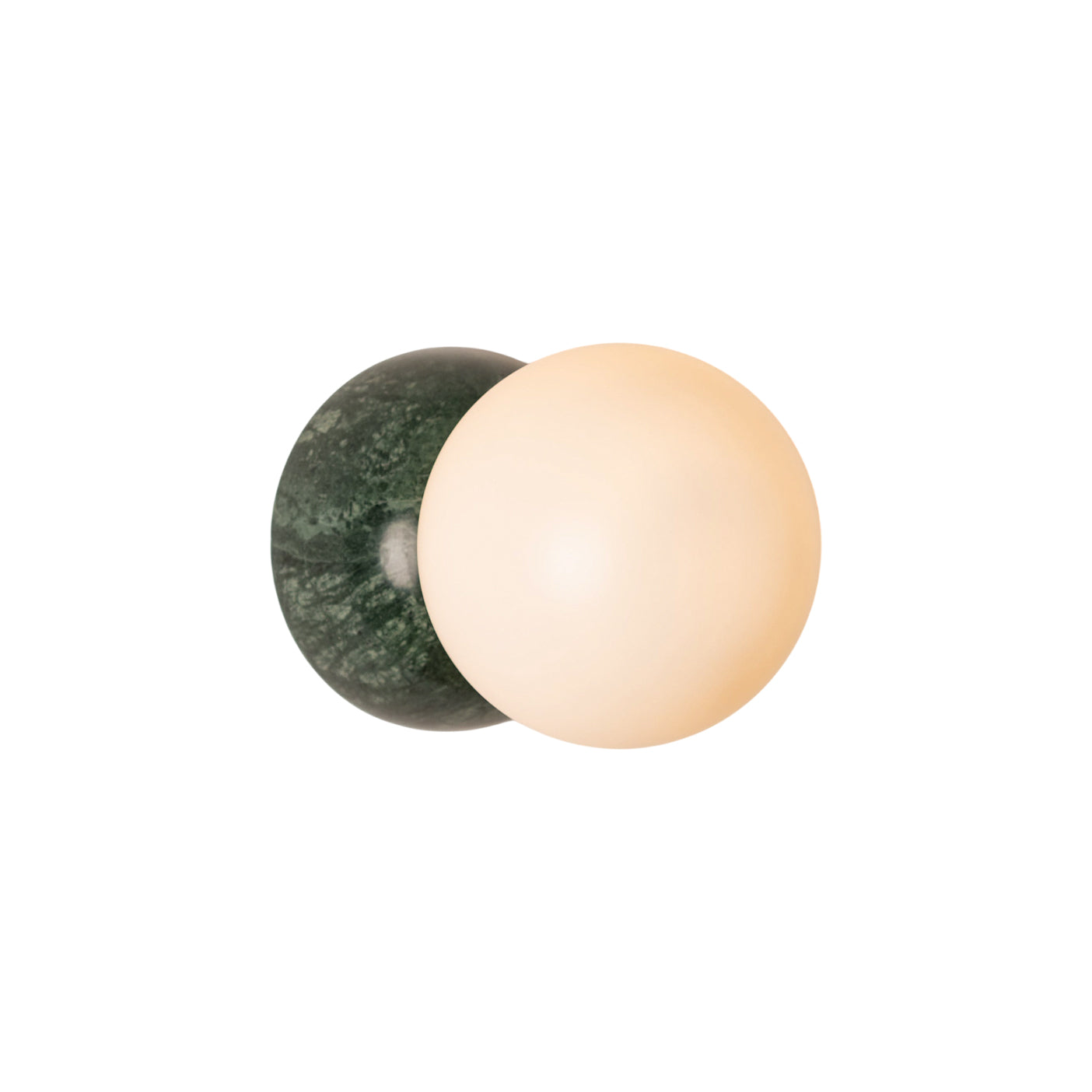 Fable Modern Minimalist Marble Glass Wall Lamp - Lamp Copper