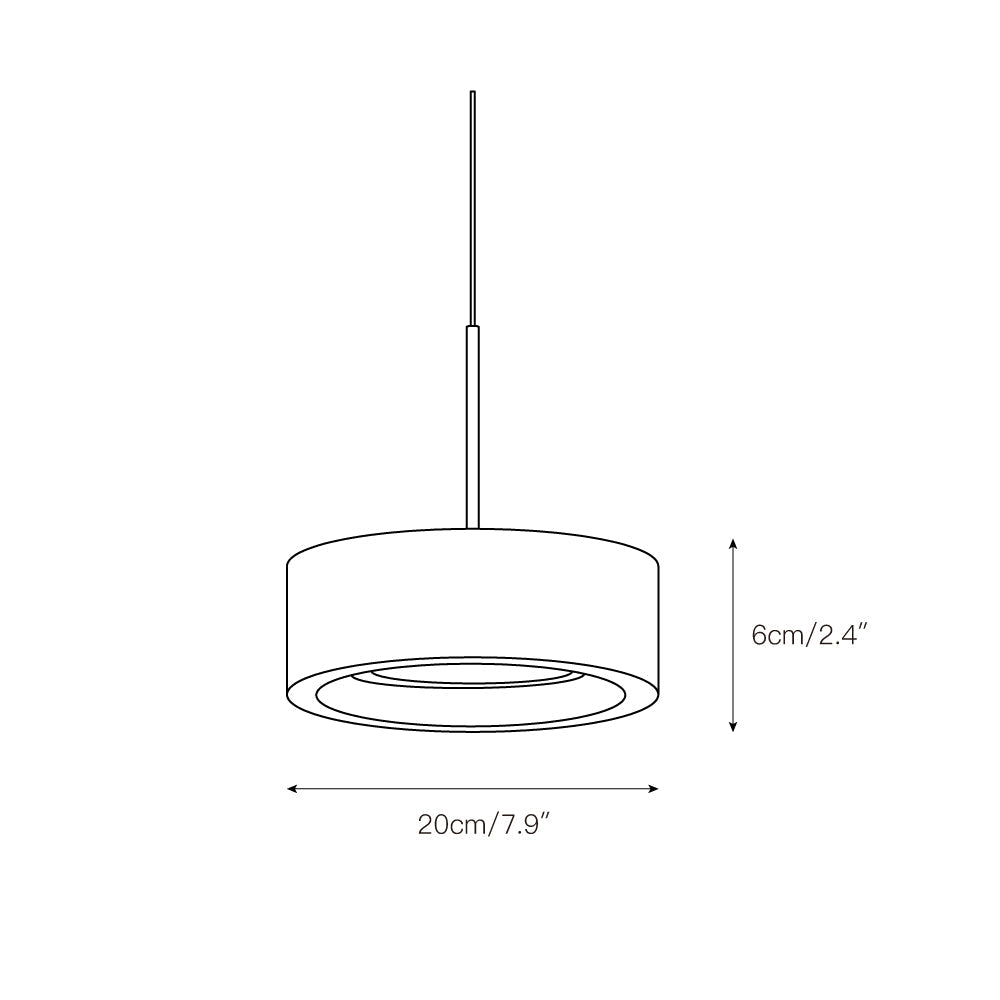 Glide Modern Minimalist Marble Metal Pendant Lamp - Lamp Copper