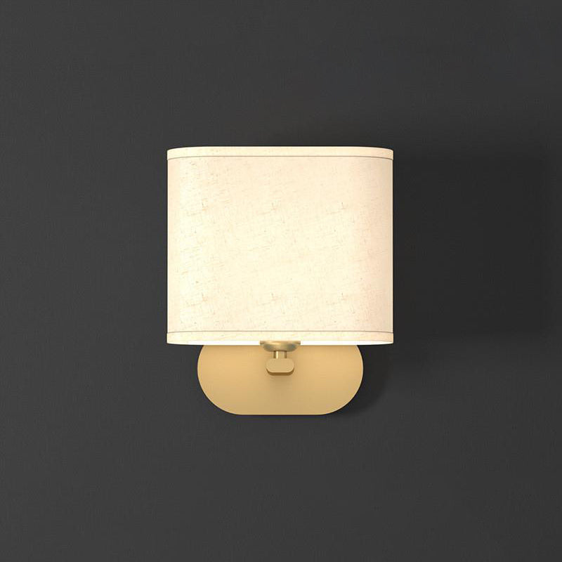 Myth Modern Minimalist Brass Fabric Wall Lamp - Lamp Copper