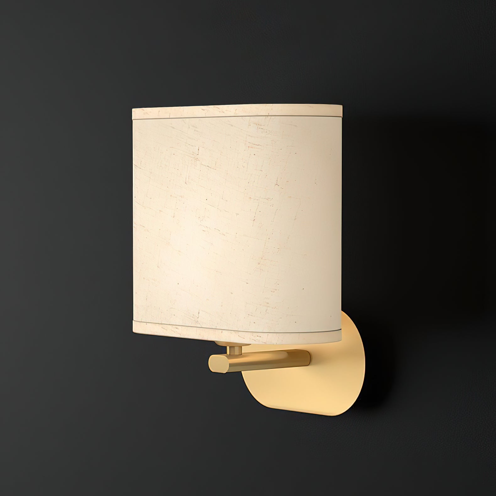 Myth Modern Minimalist Brass Fabric Wall Lamp - Lamp Copper