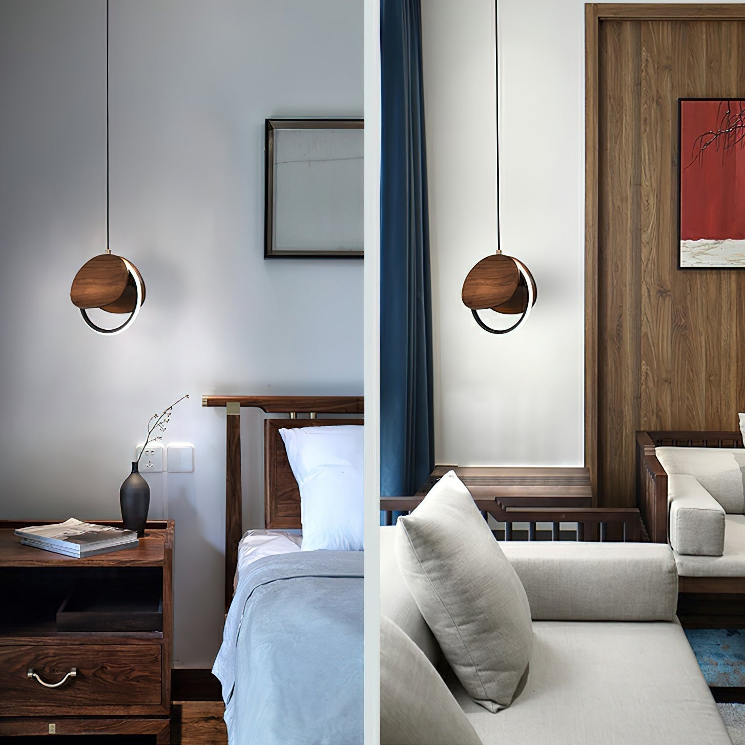 Avvelen Geometric Wood Pendant Light - Blowlighting