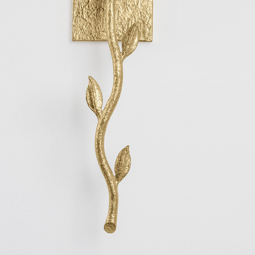 Petal Individual Creativity Brass Fabric Wall Lamp - Lamp Copper