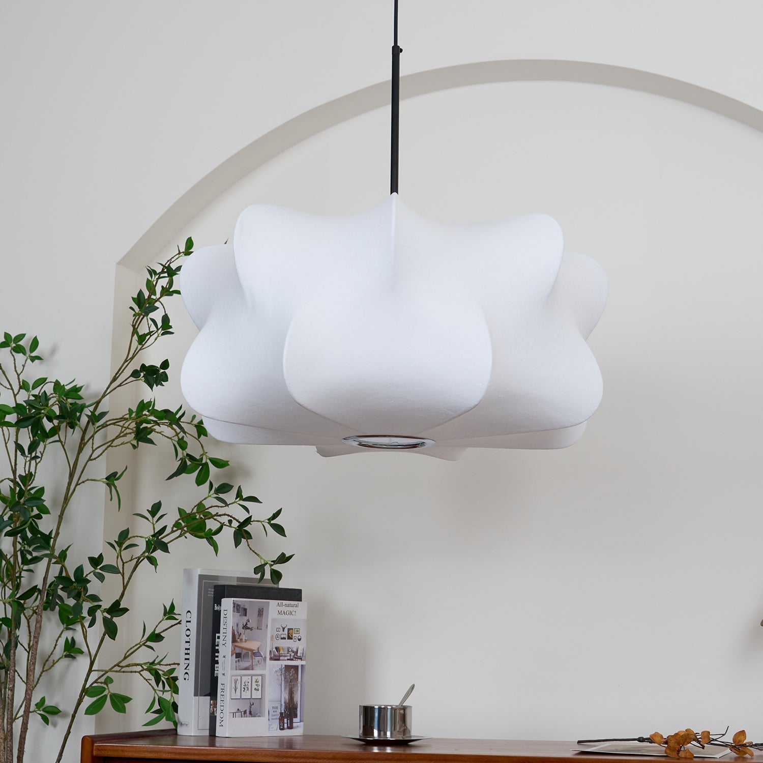Ritta Lampada a Sospensione con Design a Bozzolo