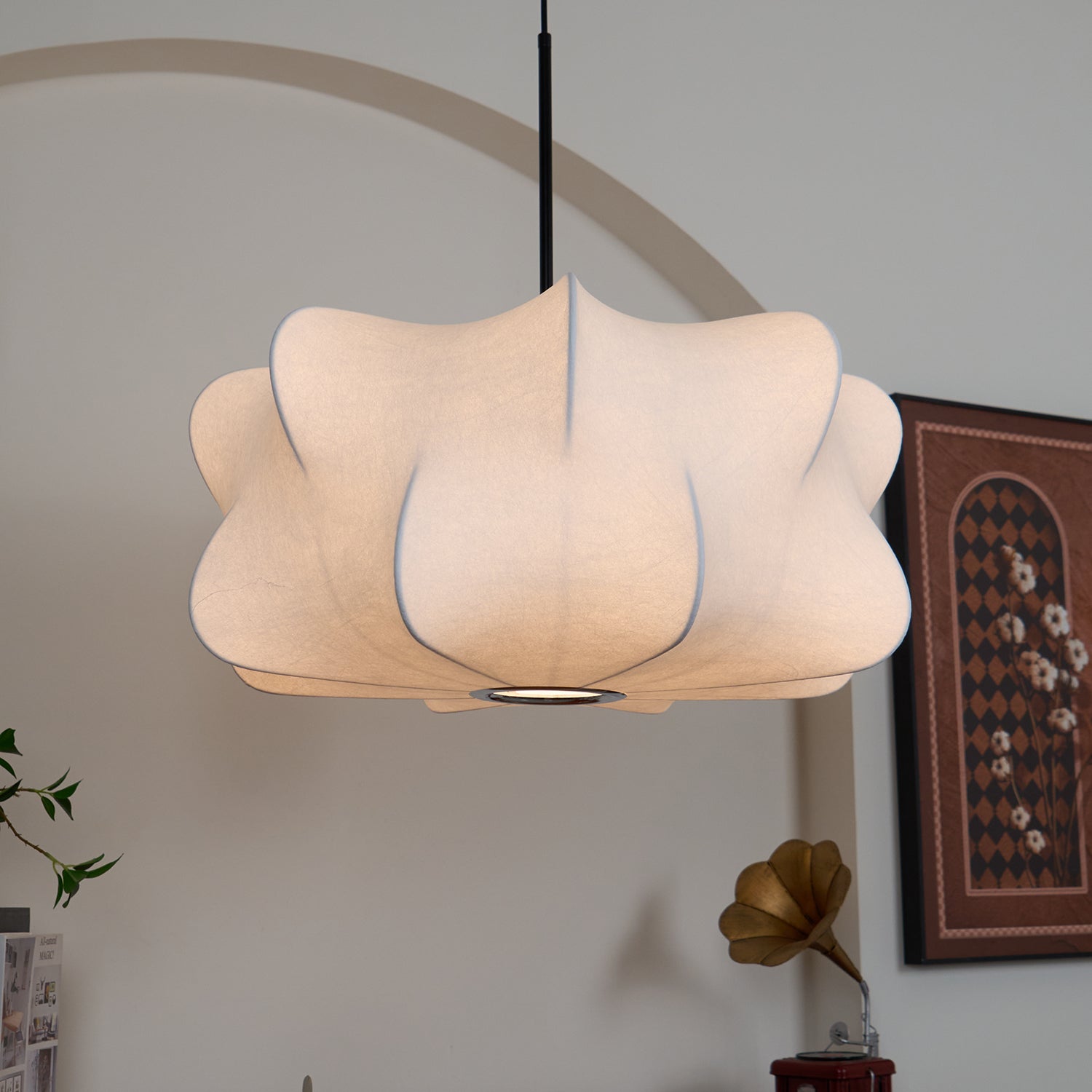 Ritta Lampada a Sospensione con Design a Bozzolo