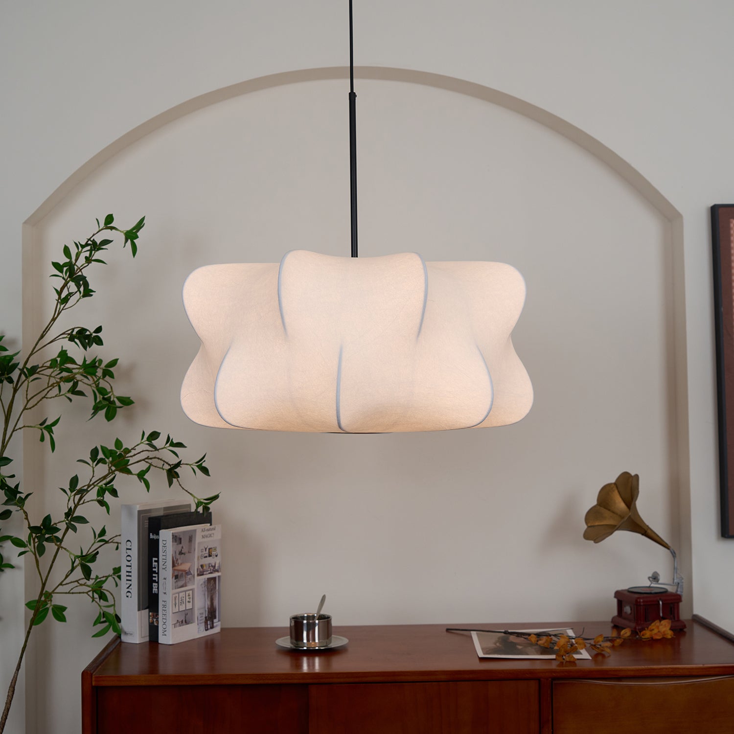 Ritta Lampada a Sospensione con Design a Bozzolo