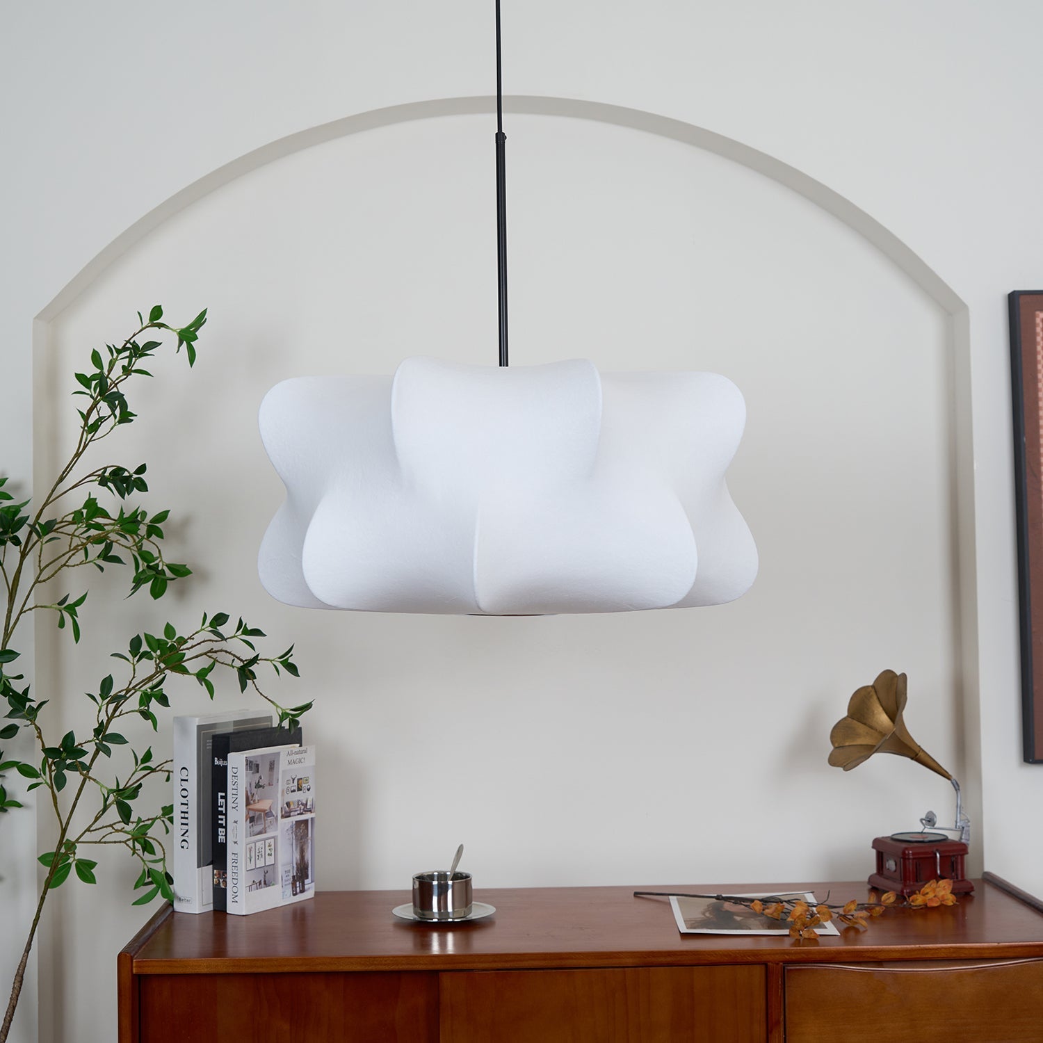 Ritta Lampada a Sospensione con Design a Bozzolo