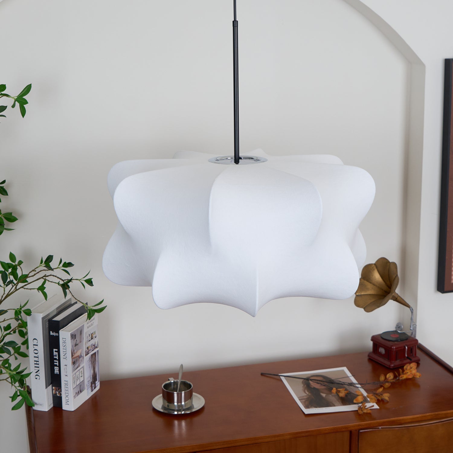 Ritta Lampada a Sospensione con Design a Bozzolo