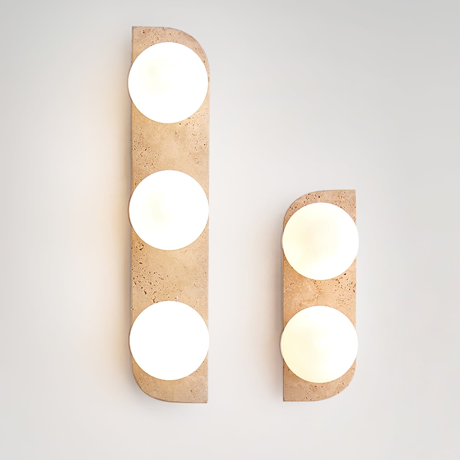 Alsilis Minimalist Travertine Wall Light - Neutralighting