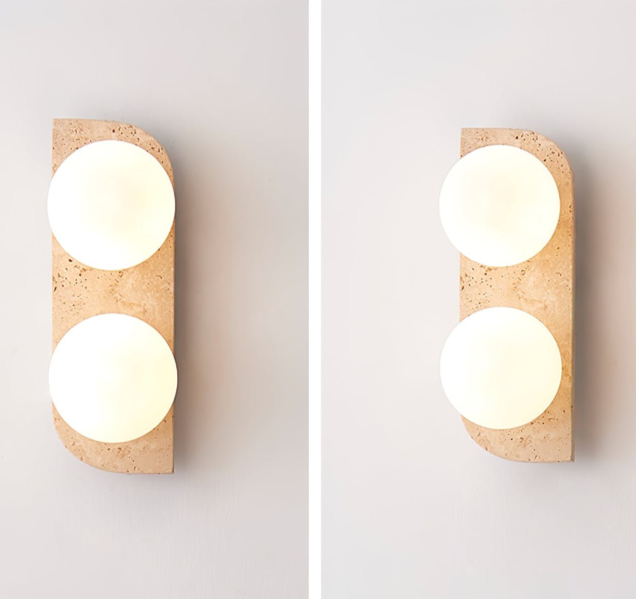Alsilis Minimalist Travertine Wall Light - Neutralighting