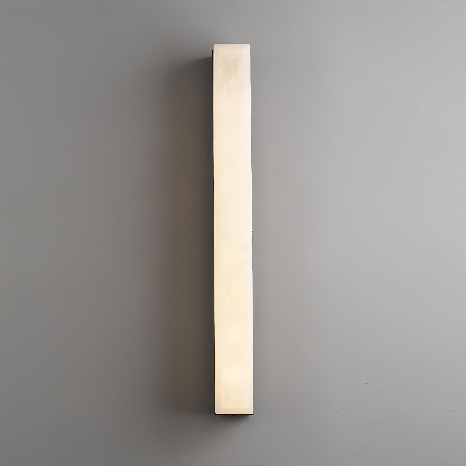 Quill Modern Minimalist Brass Alabaster Wall Lamp - Lamp Copper