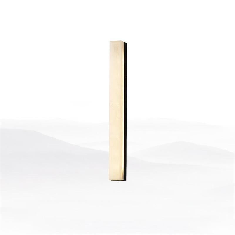 Quill Modern Minimalist Brass Alabaster Wall Lamp - Lamp Copper