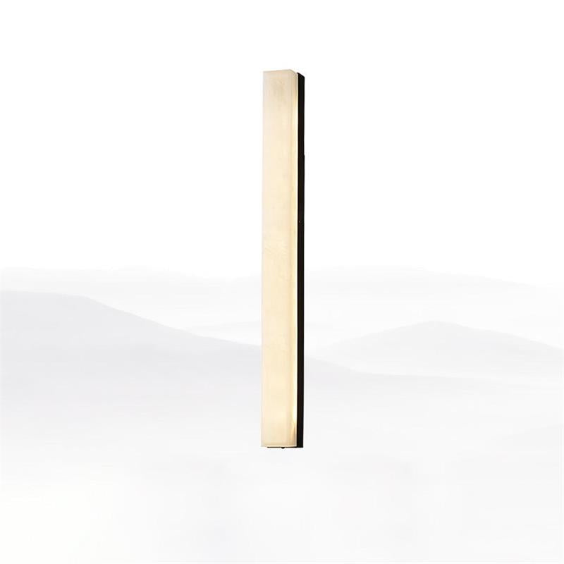 Quill Modern Minimalist Brass Alabaster Wall Lamp - Lamp Copper