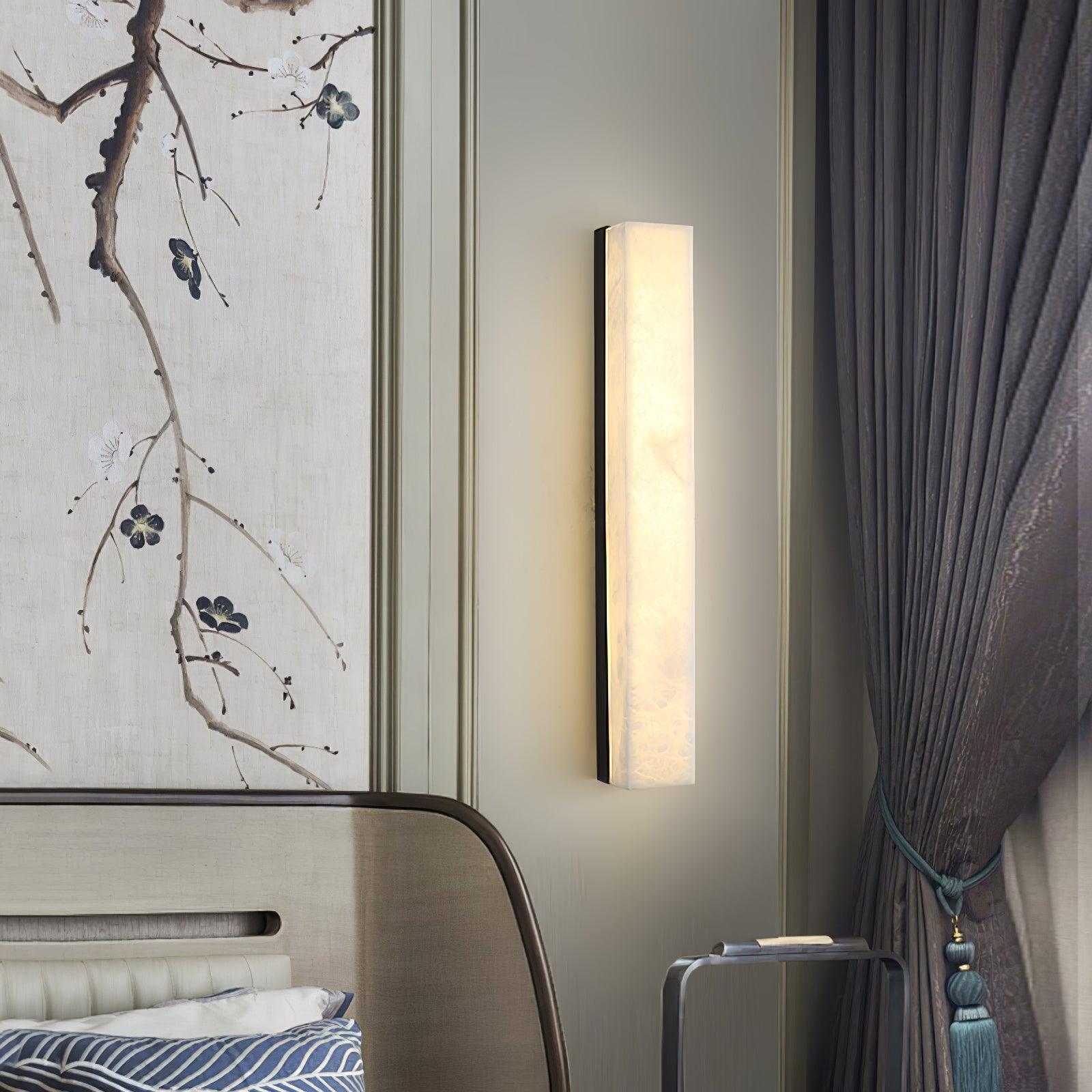 Luste Minimalist Alabaster Wall Lamp Rectangular - Neutralighting