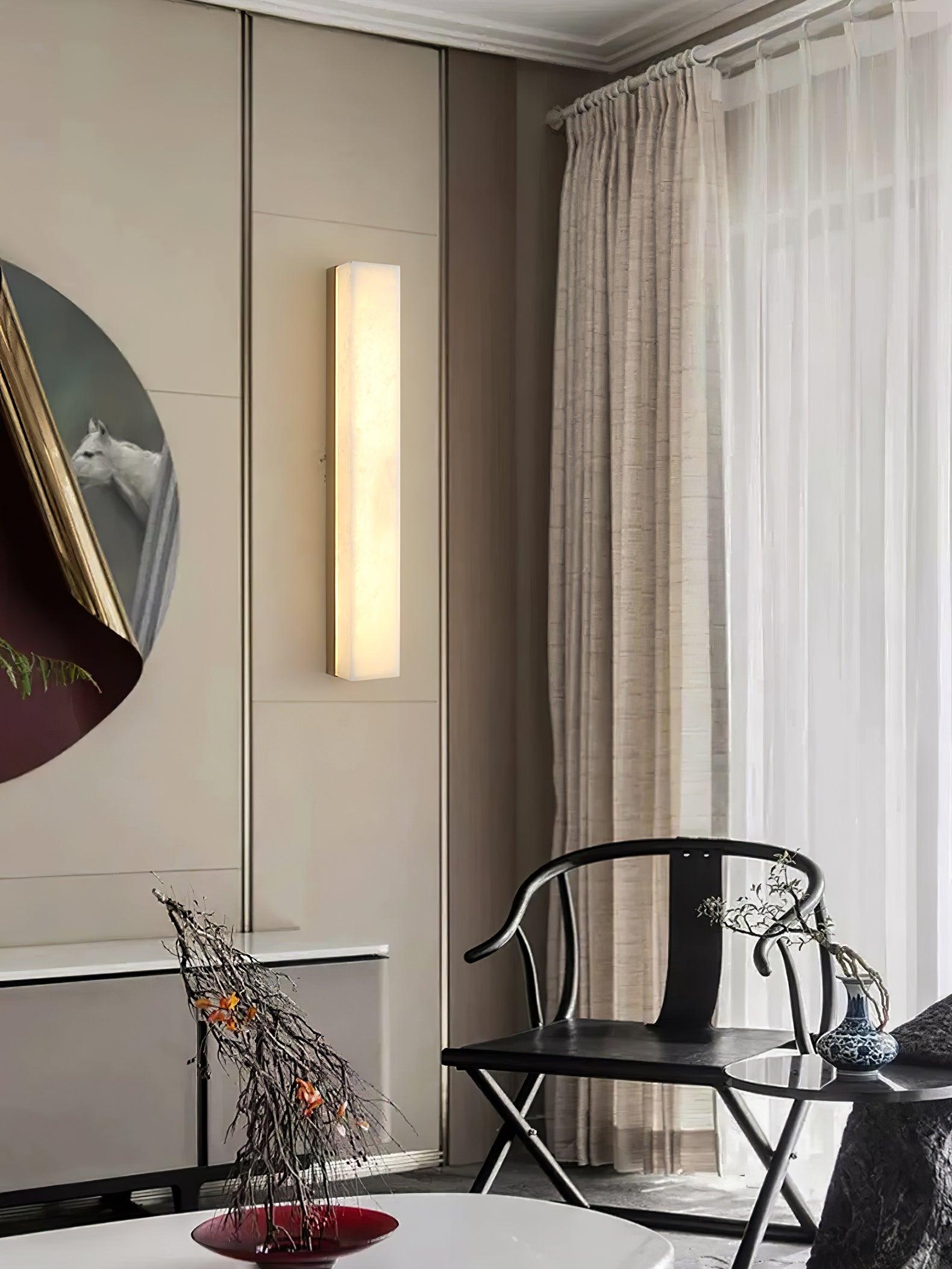 Luste Minimalist Alabaster Wall Lamp Rectangular - Neutralighting