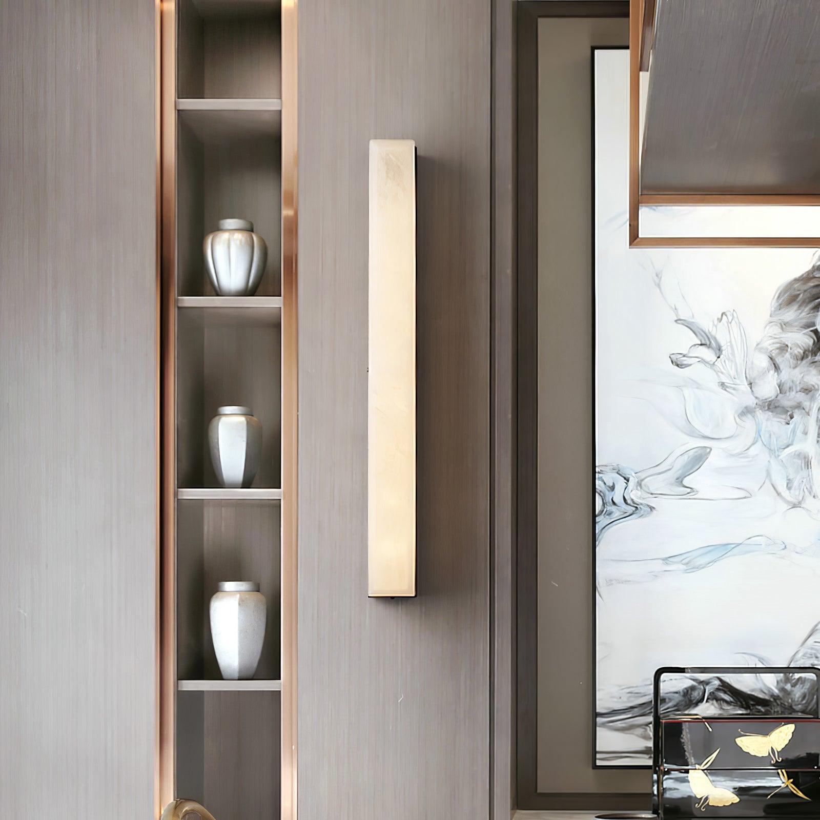 Luste Minimalist Alabaster Wall Lamp Rectangular - Neutralighting