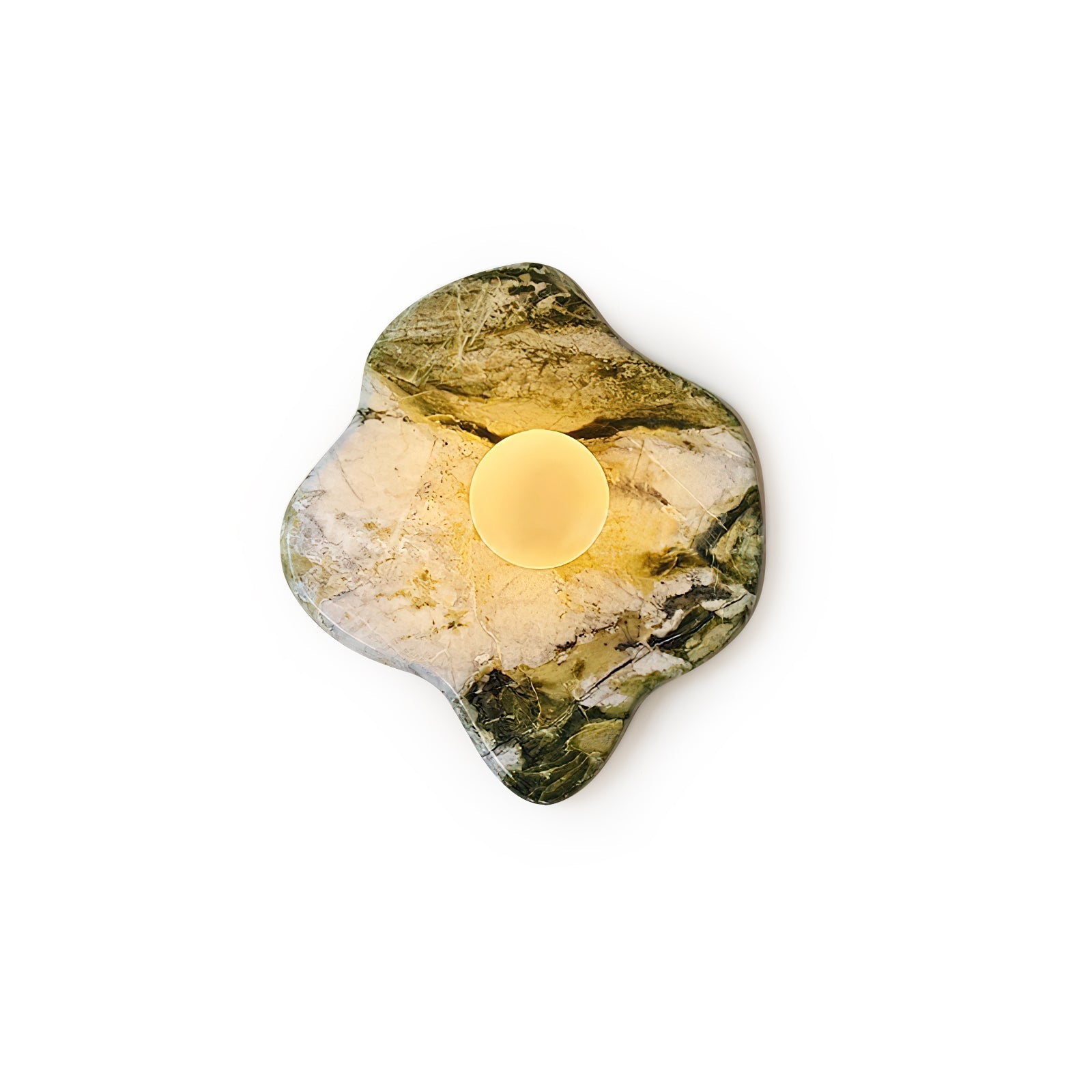 Avi Lampada da Parete Organica in Marmo Verde