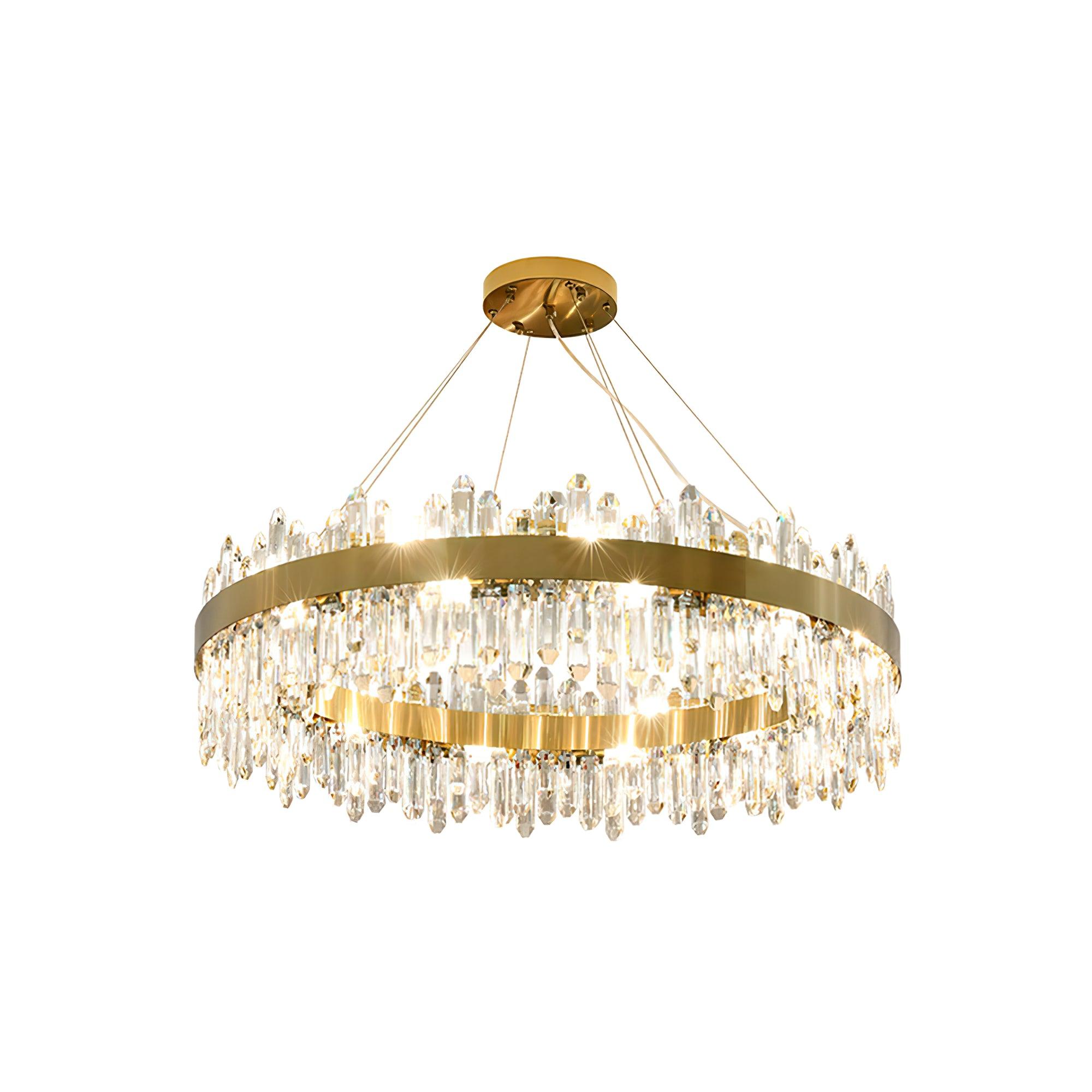 Lyvenisra Postmodern Luxury Crystal Metal Chandelier - Blowlighting
