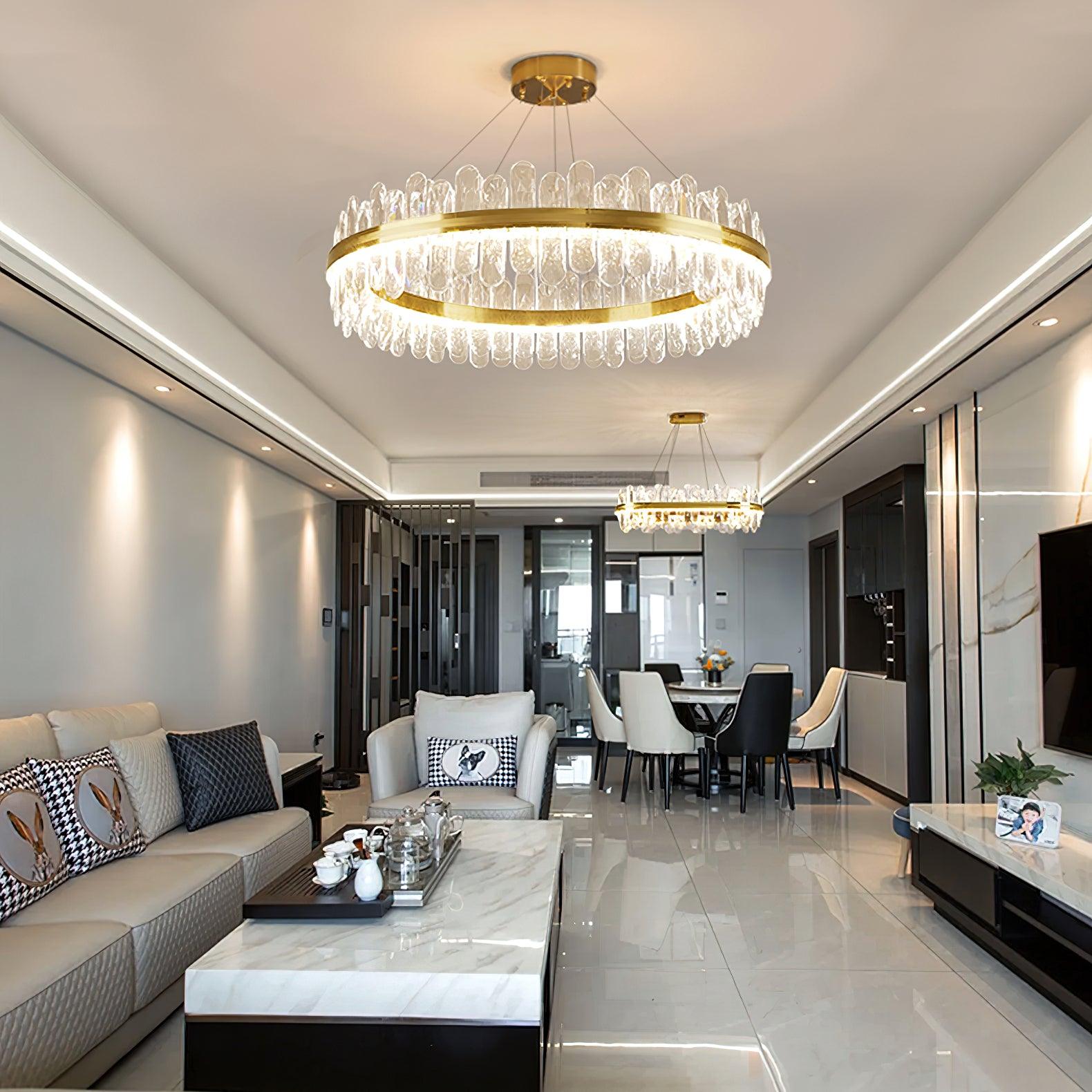 Lyvenisra Postmodern Luxury Crystal Metal Chandelier - Blowlighting