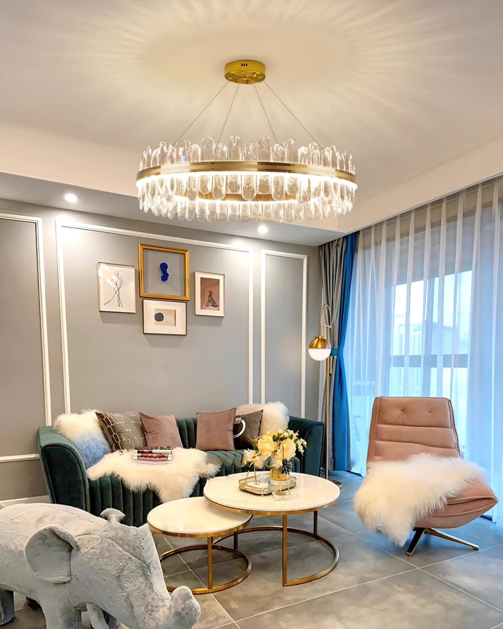 Lyvenisra Postmodern Luxury Crystal Metal Chandelier - Blowlighting