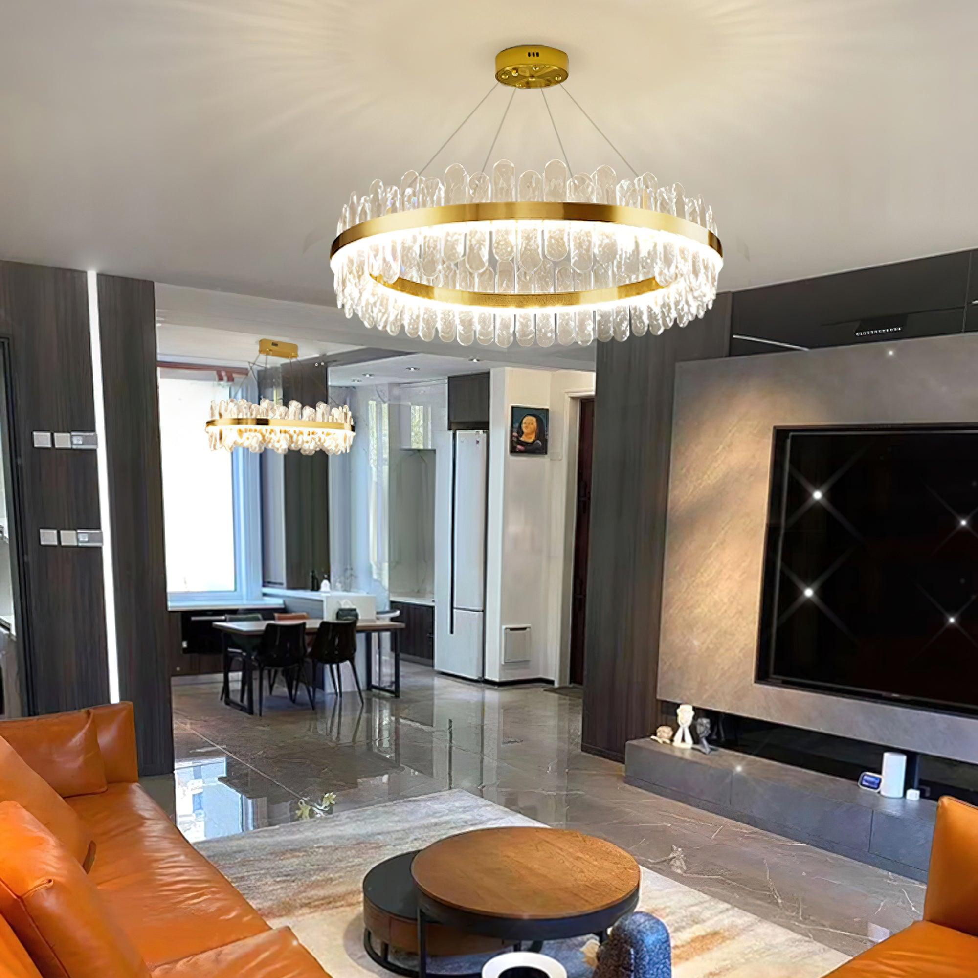 Lyvenisra Postmodern Luxury Crystal Metal Chandelier - Blowlighting