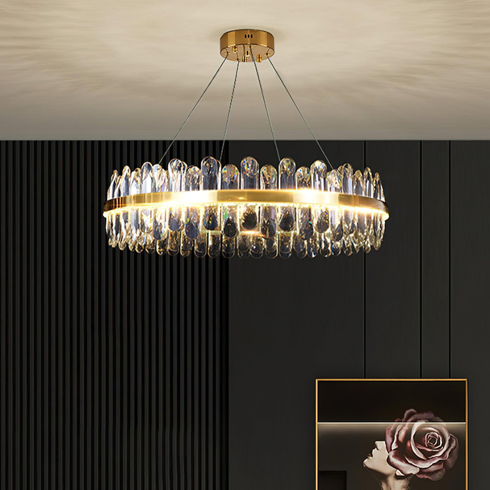 Lyvenisra Postmodern Luxury Crystal Metal Chandelier - Blowlighting