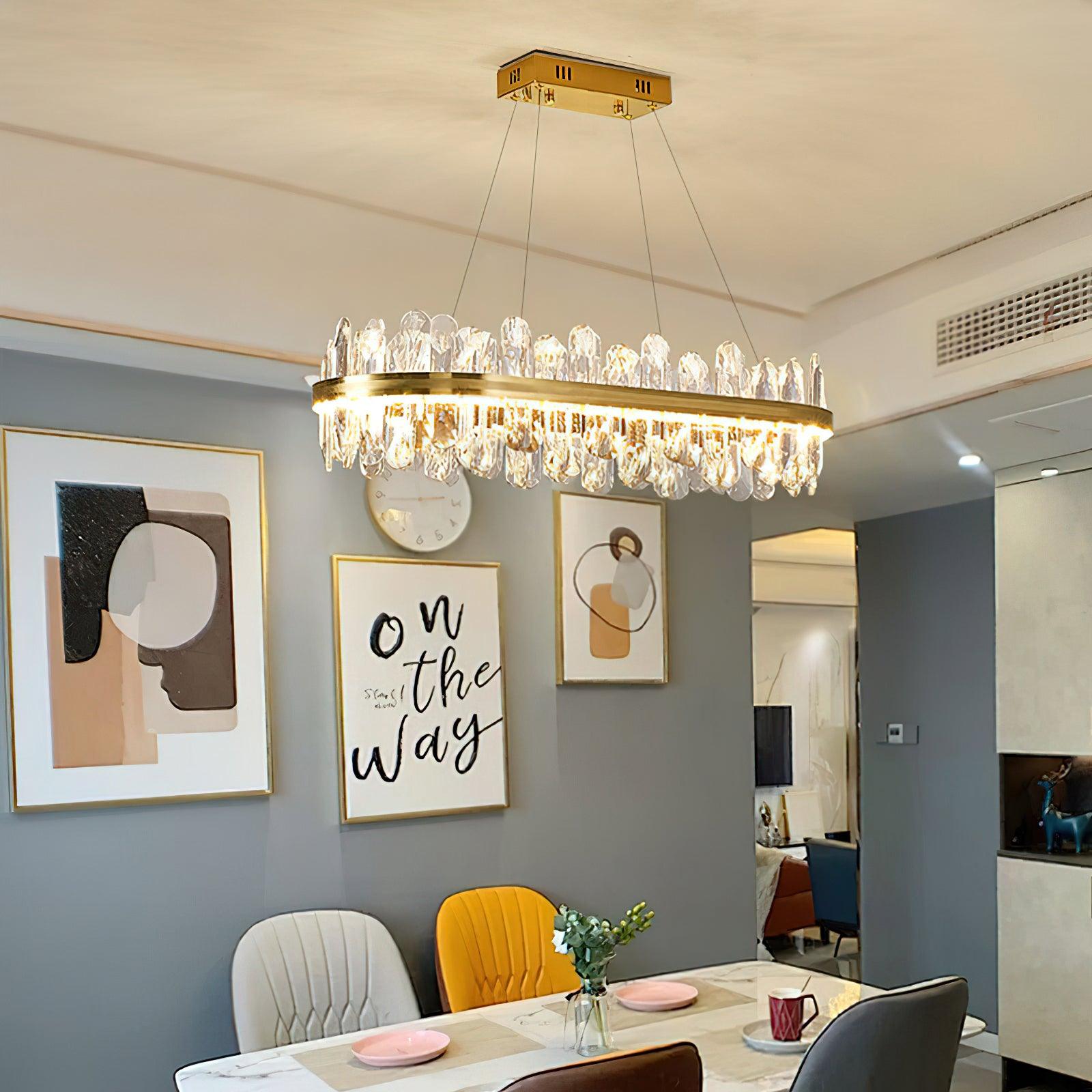 Lyvenisra Postmodern Luxury Crystal Metal Chandelier - Blowlighting