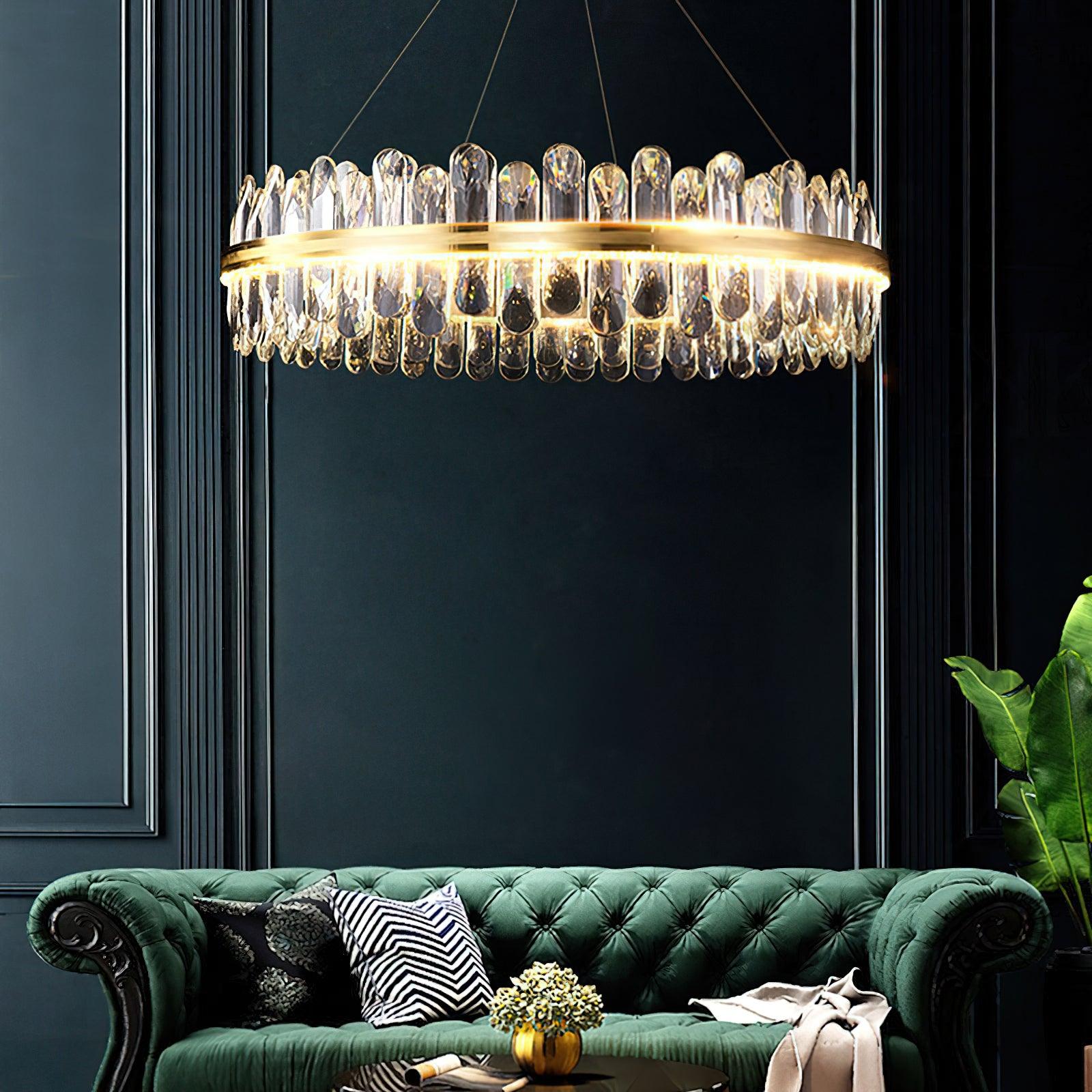 Lyvenisra Postmodern Luxury Crystal Metal Chandelier - Blowlighting