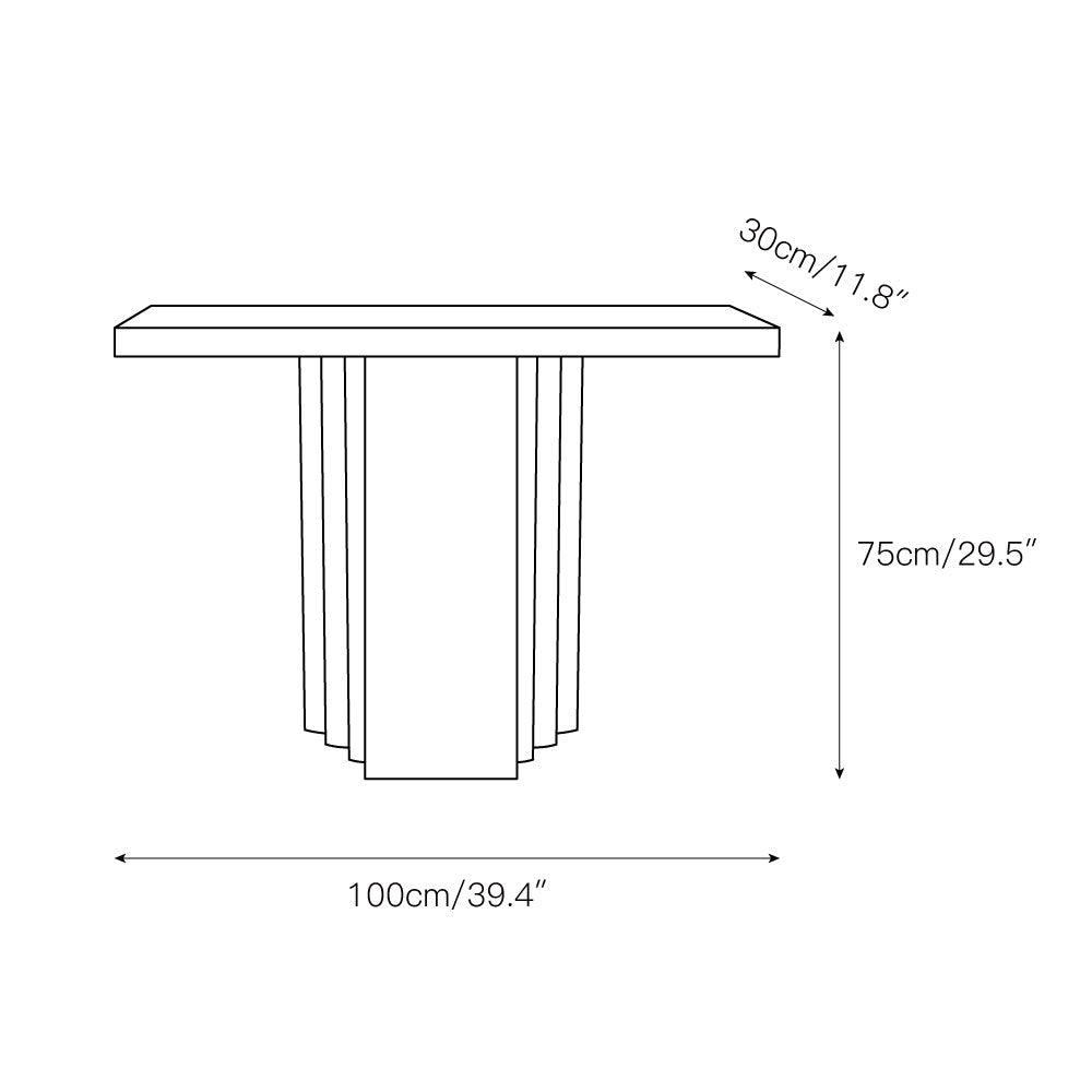 Epic Travertine Table - Lamp Copper