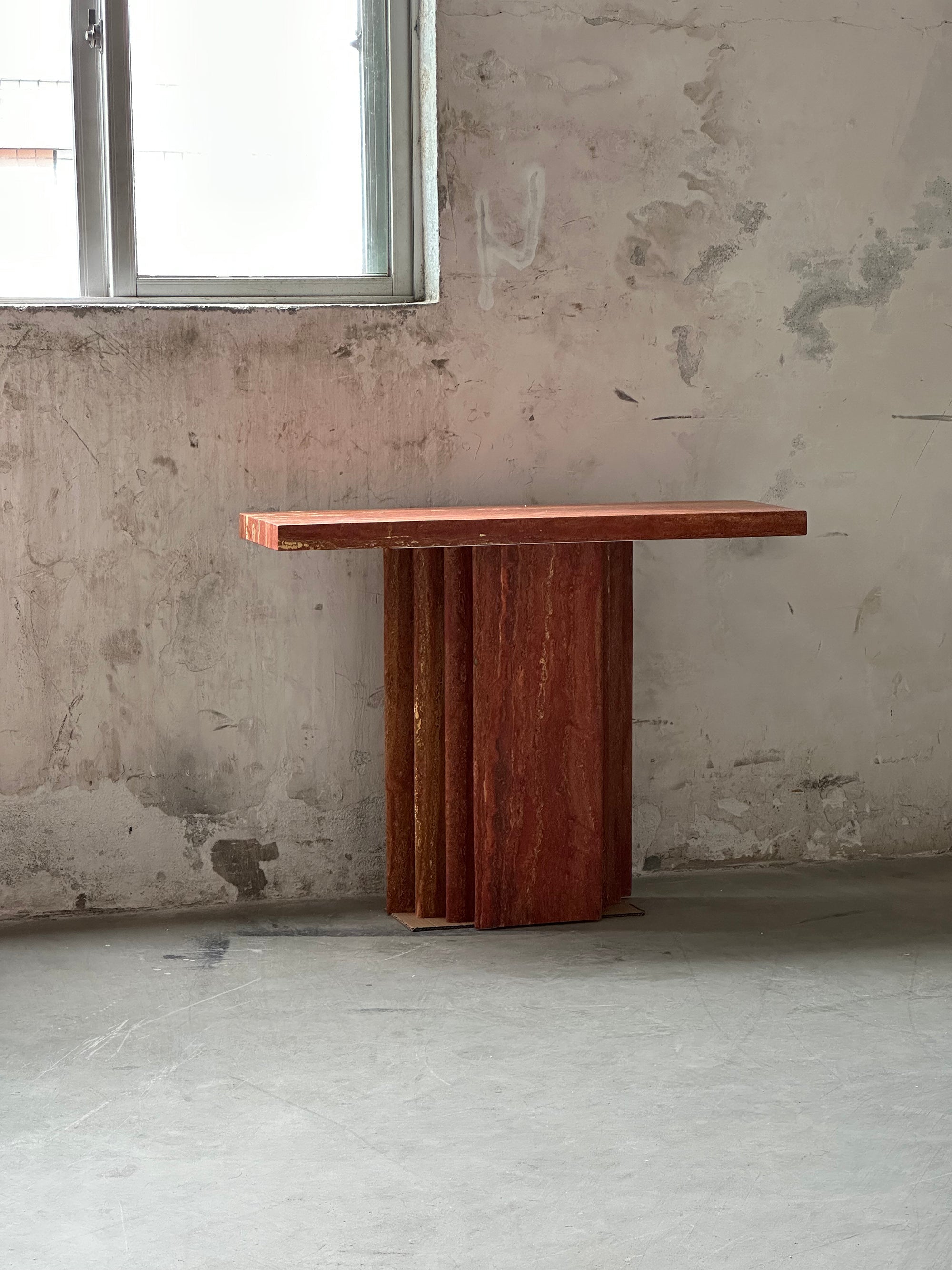 Epic Travertine Table - Lamp Copper