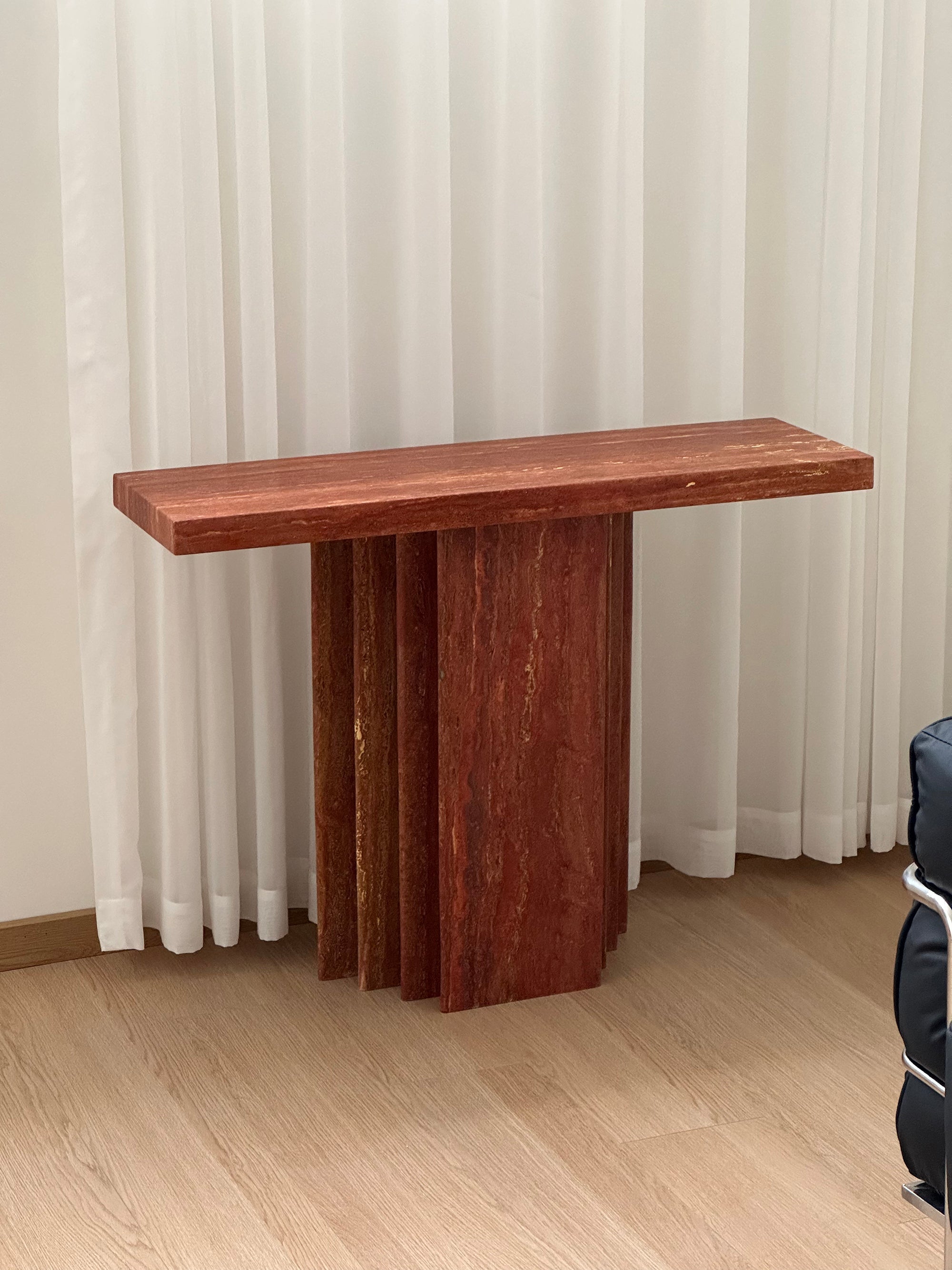 Epic Travertine Table - Lamp Copper