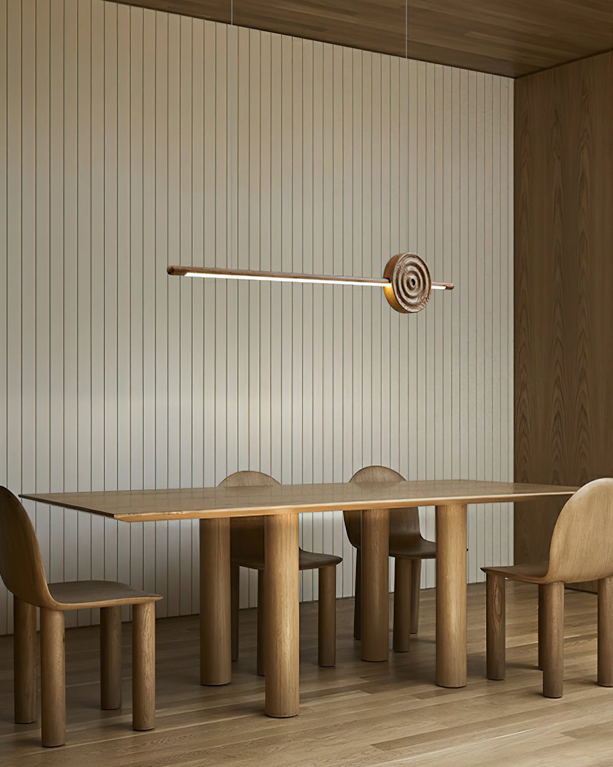 Aurora Chandelier Erhu Wood - Blowlighting