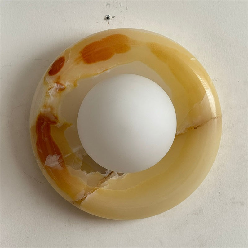 Vivina Modern Minimalist Cyan Jade Sconce Wall Lamp - Lamp Copper