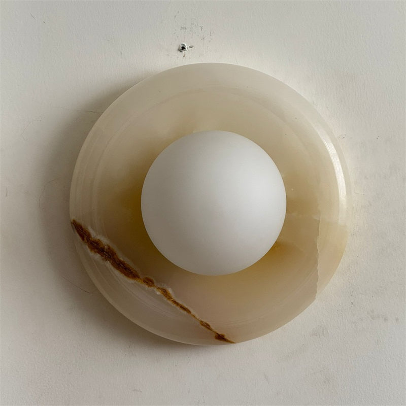 Vivina Modern Minimalist Cyan Jade Sconce Wall Lamp - Lamp Copper