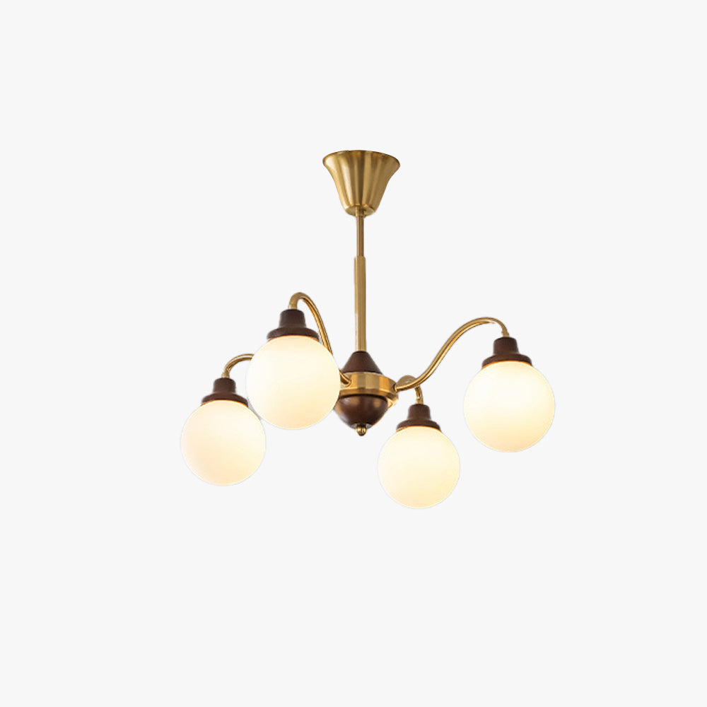 Valentina Francese Metallo/Legno/Vetro Lux Lampadario Cromo/Oro Camera da letto/Soggiorno