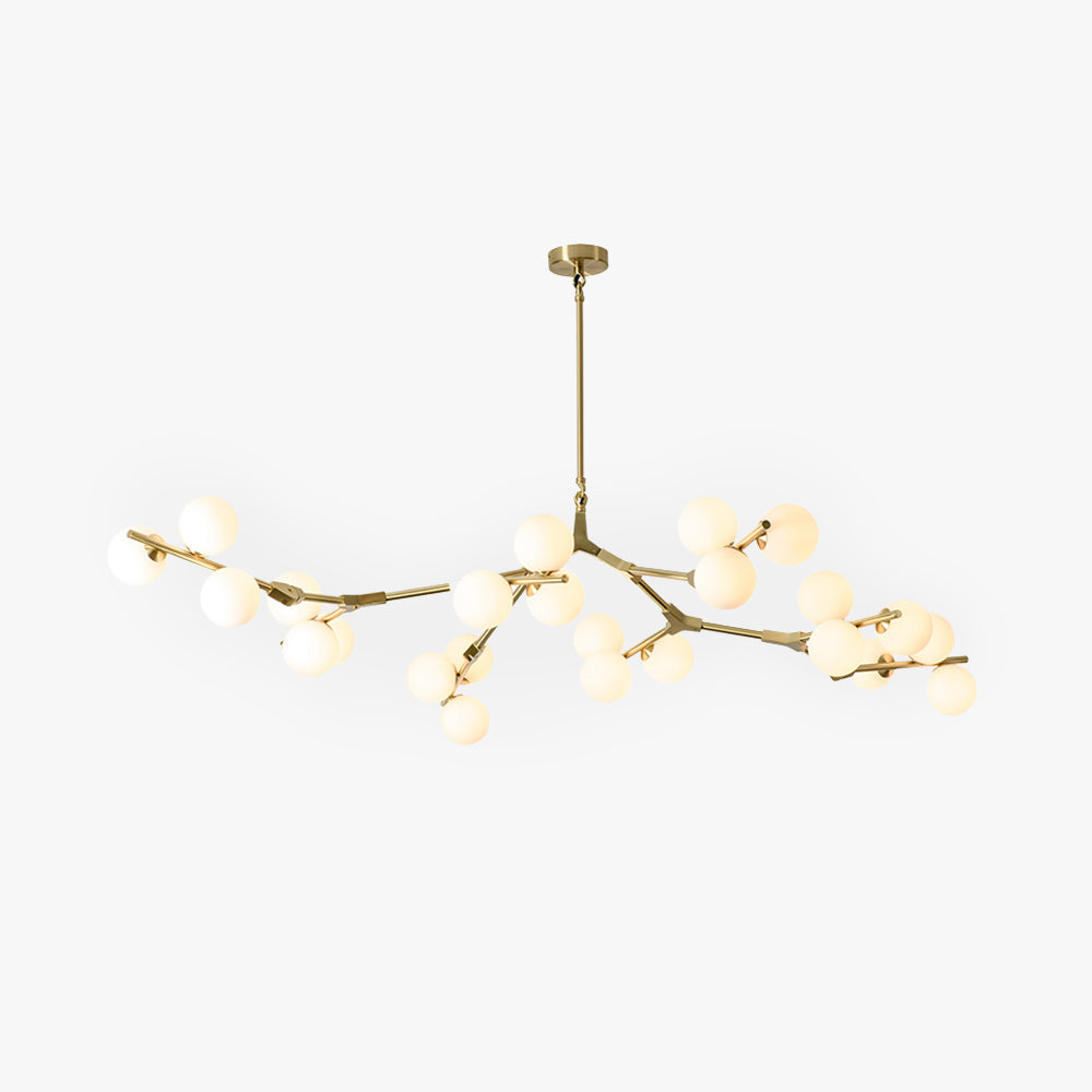 Valentina Moderno Metallo/Vetro Lux Lampadario Oro/Nero Camera da letto/Soggiorno