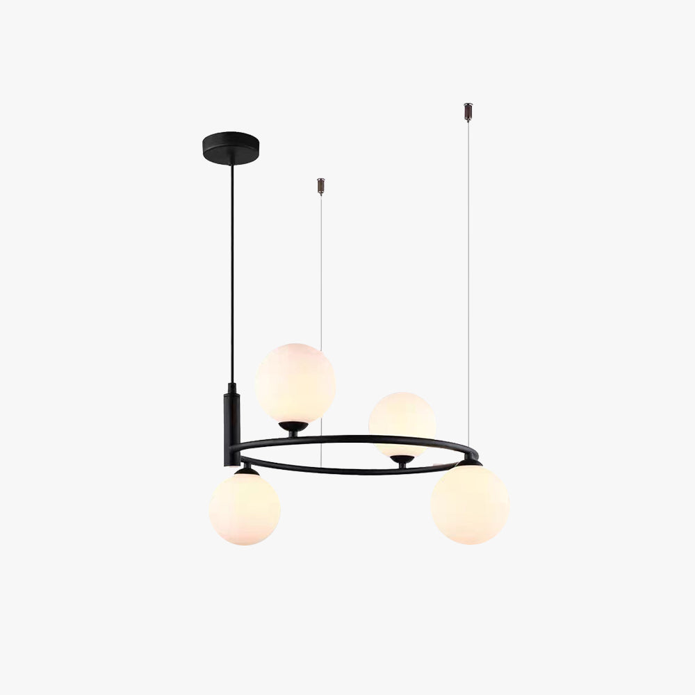 Valentina Nordico Metallo/Vetro Sospensione Nero/Oro Camera da letto/Cucina