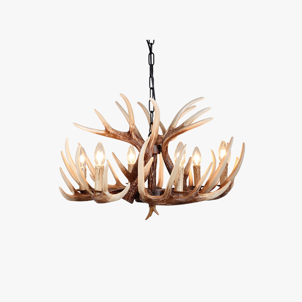 Silva Vintage Resina Sospensione Nero/Bianco/Legna Camera da Letto/Cucina