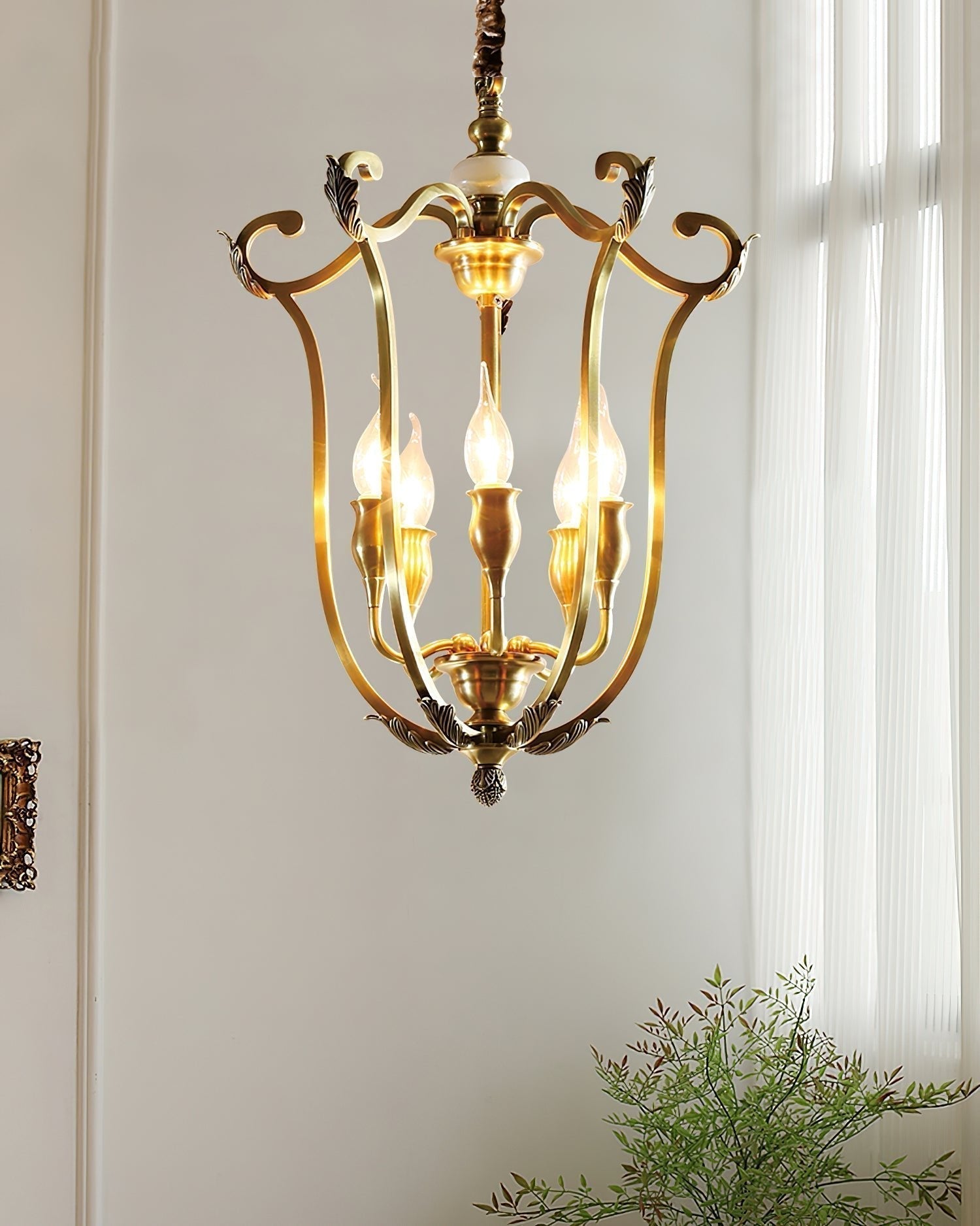 Farmhouse Lantern Chandelier - Blowlighting