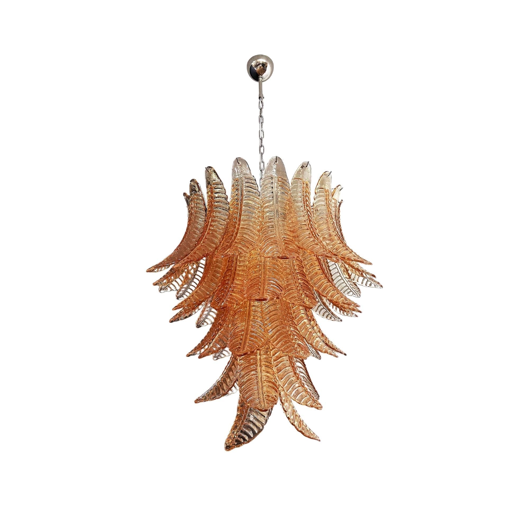 Ersoran Postmodern Luxury Metal Glass Chandelier - Lamp Copper