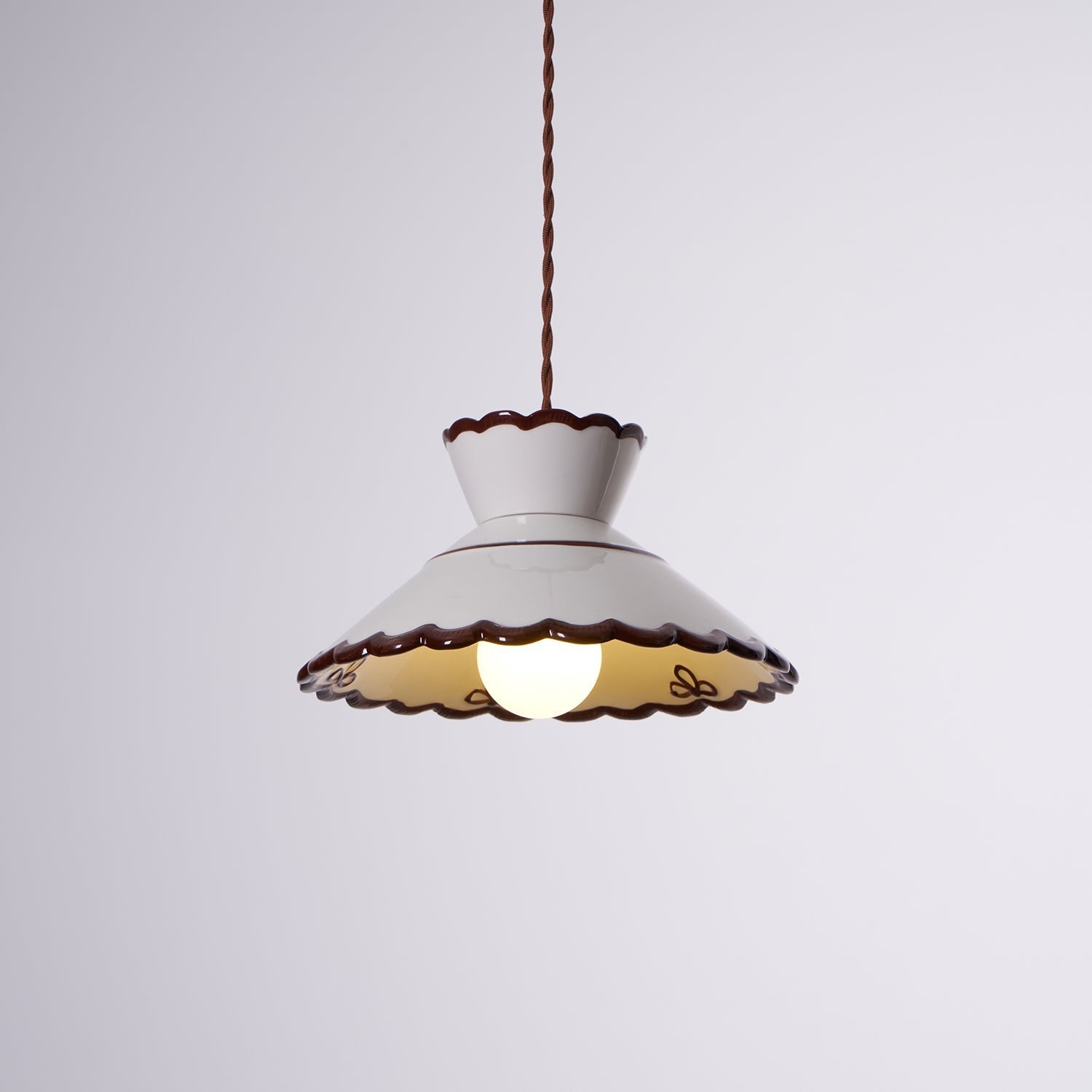 Olivia Lampade a Sospensione Retrò in Ceramica
