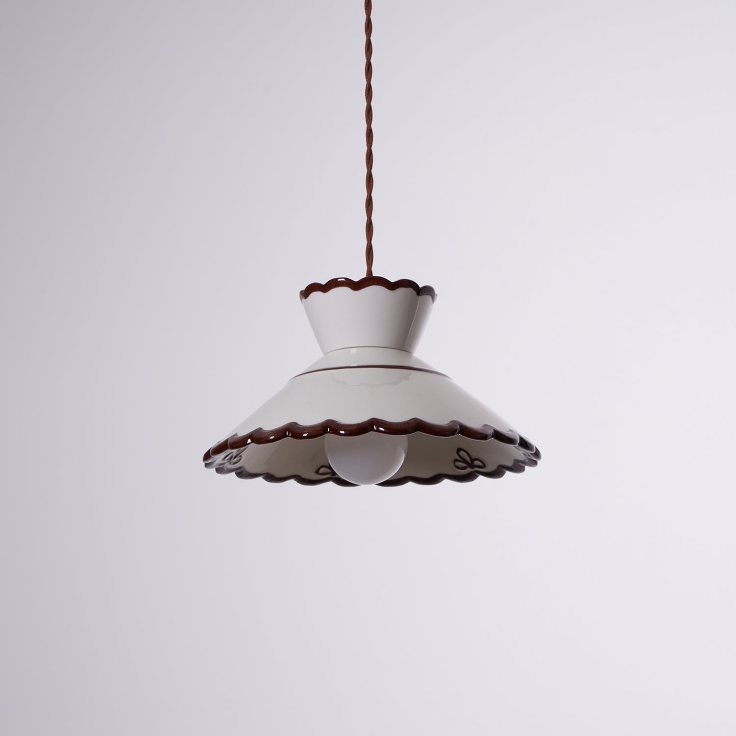 Olivia Lampade a Sospensione Retrò in Ceramica