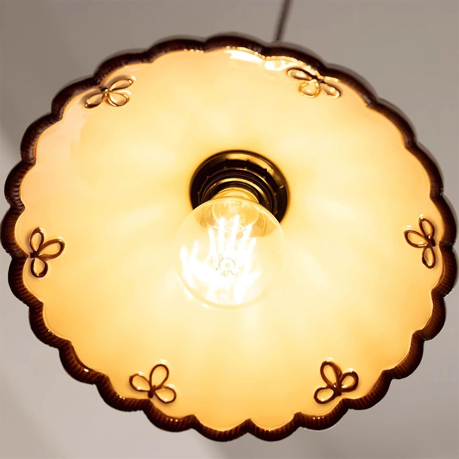 Olivia Lampade a Sospensione Retrò in Ceramica