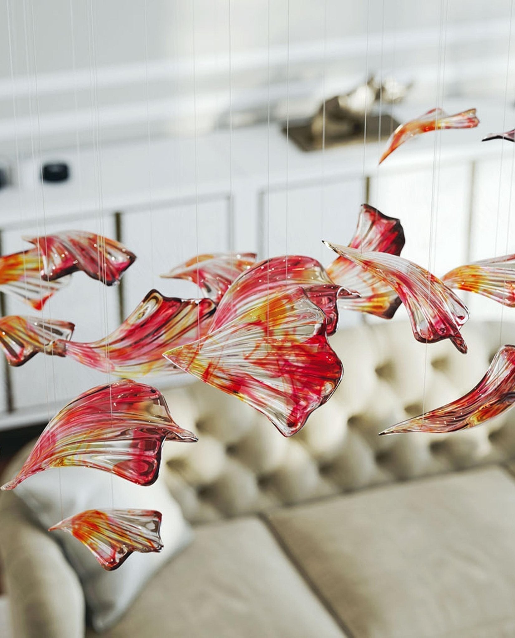 Elmiros Petal Glass Chandelier - Blowlighting