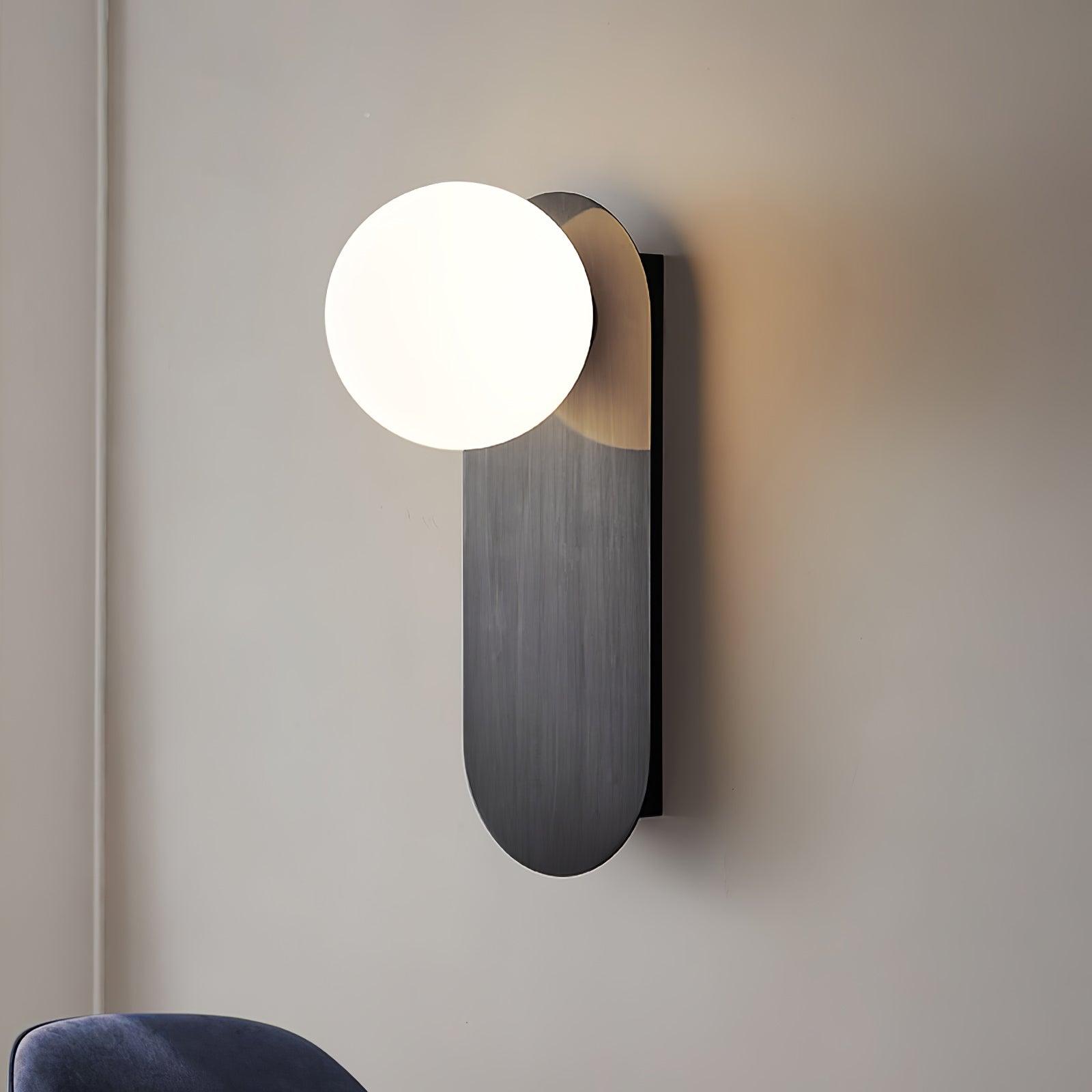 Flat Base Globe Sconce - Blowlighting