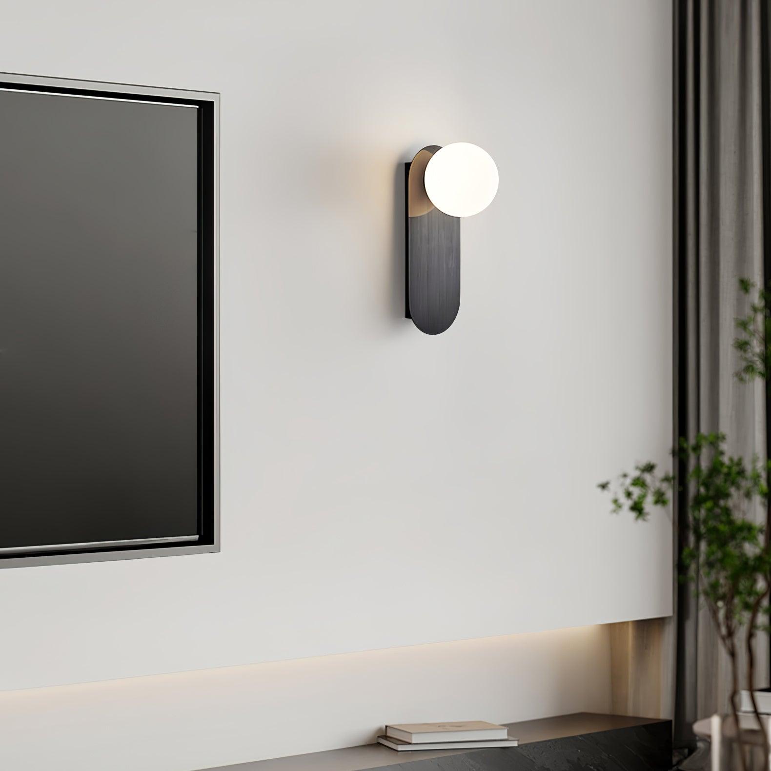 Flat Base Globe Sconce - Blowlighting