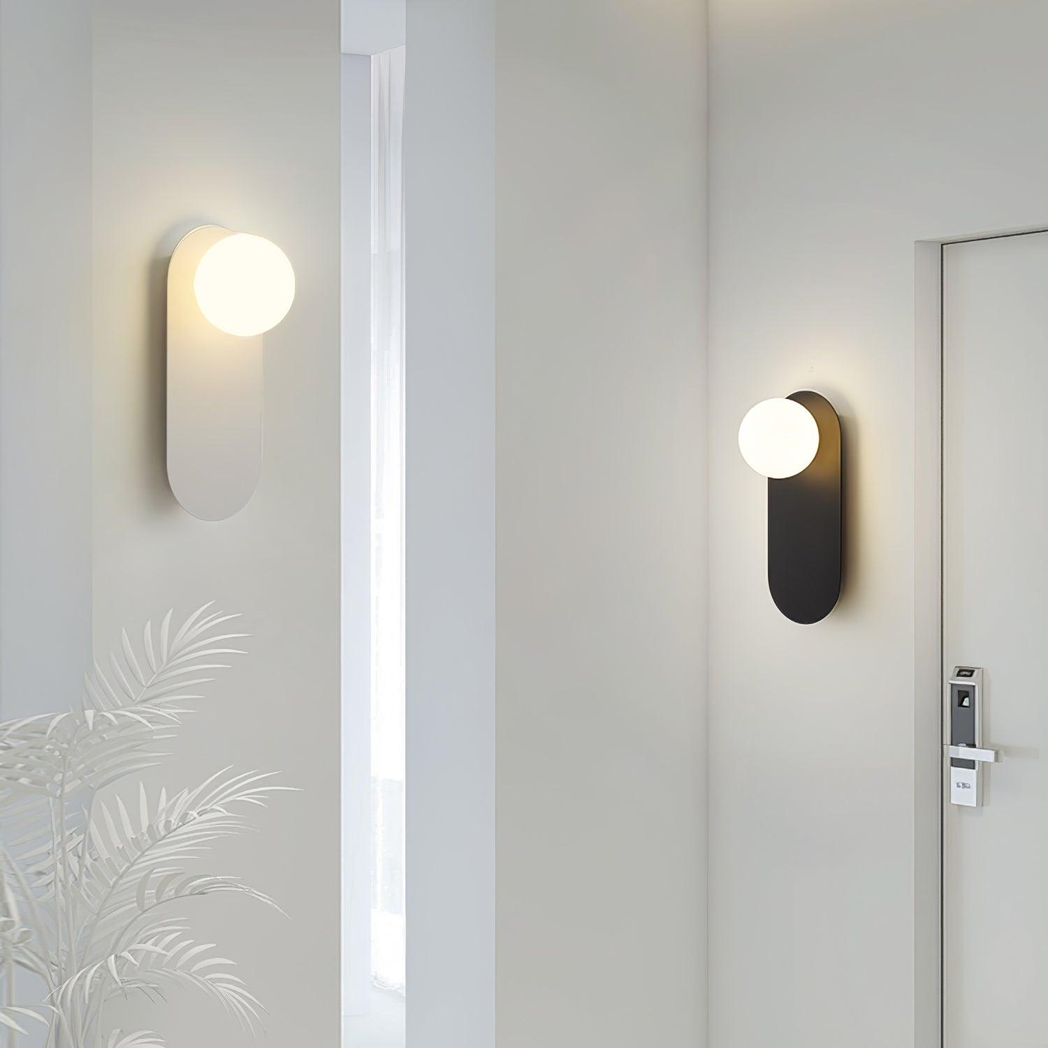 Flat Base Globe Sconce - Blowlighting