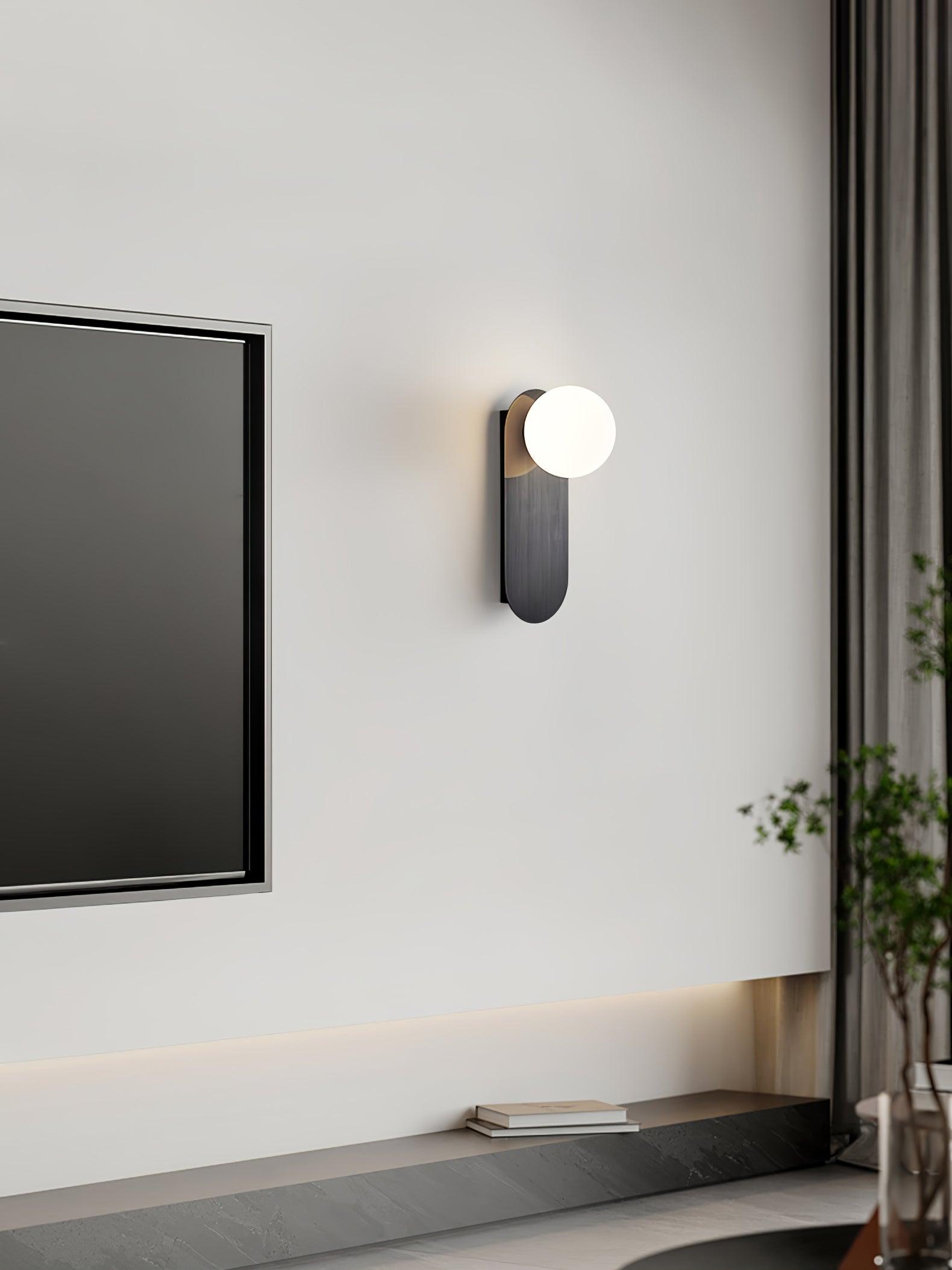 Flat Base Globe Sconce - Blowlighting