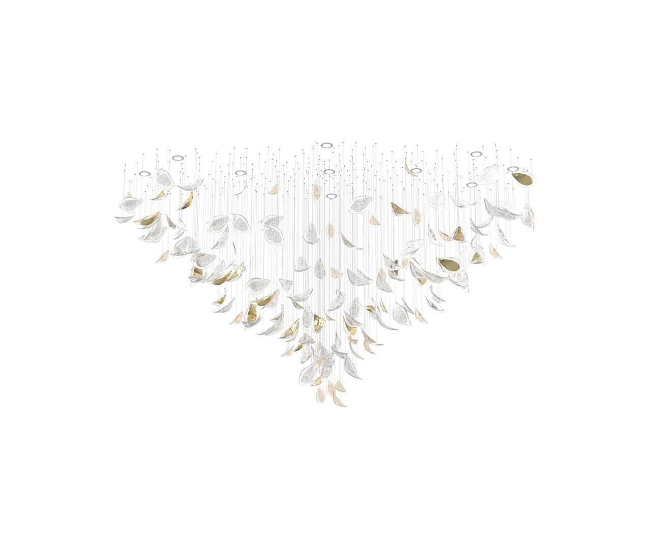 Avynen Crystal Petal Chandelier - Blowlighting